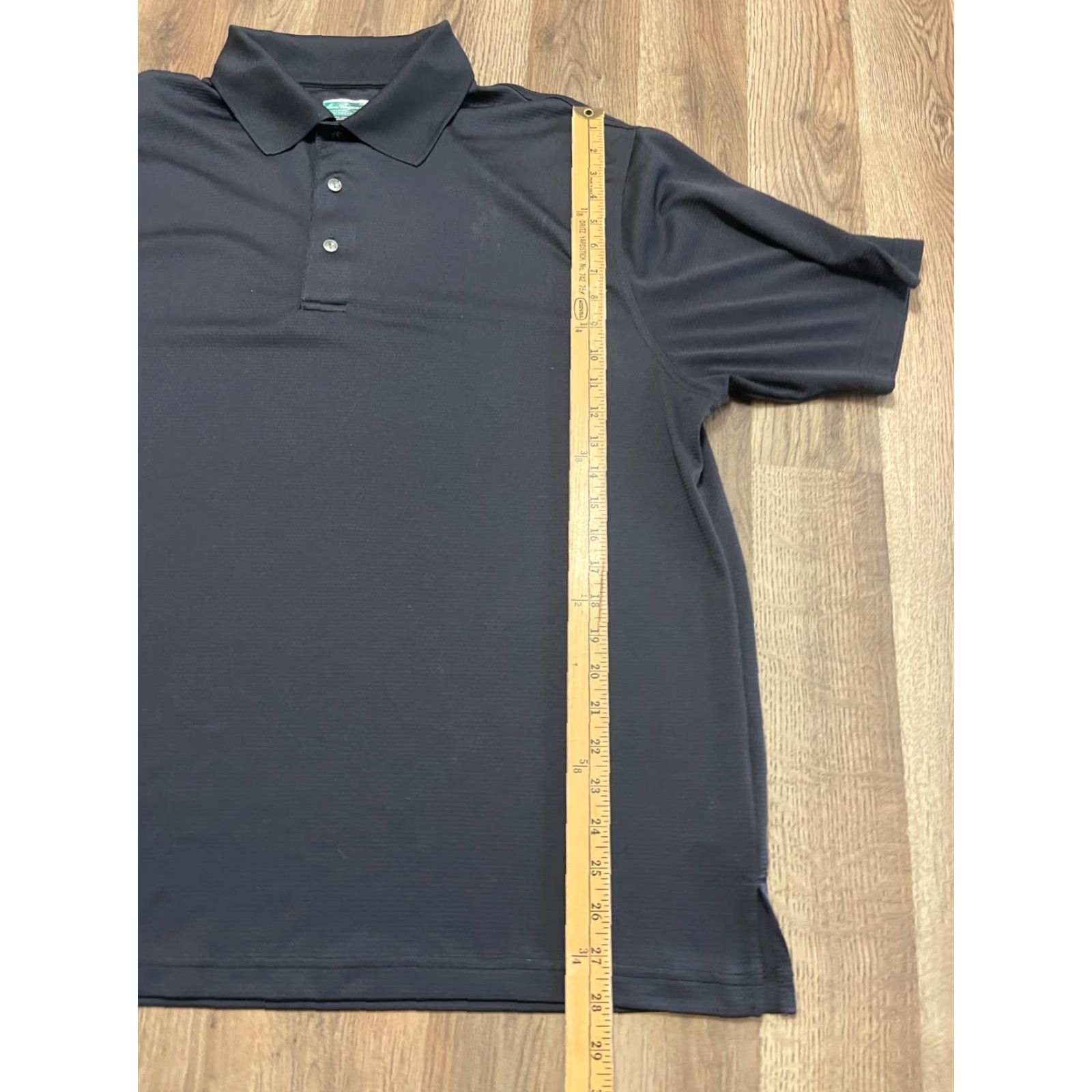 Hogan Ben Hogan Shirt Polo, Men's 2XL Short Sleeve Black, Casual Activewear, Golf, Regular Fit, Button Collar Spread, Polyester © Size US XXL / EU 58 / 5 - 7 Thumbnail