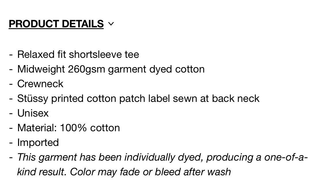 Stussy Stussy Garment Dyed SS Tee Size US XL / EU 56 / 4 - 4 Thumbnail