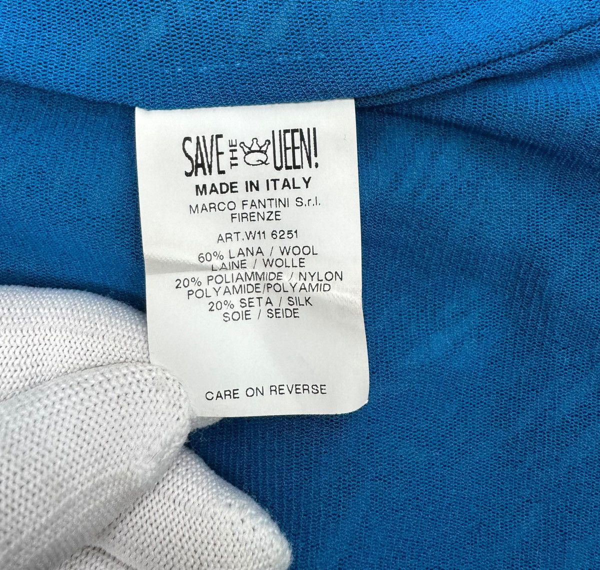 Other Save The Queen Printed Longsleeve Wool Fringed Silk size L Size L / US 10 / IT 46 - 17 Thumbnail