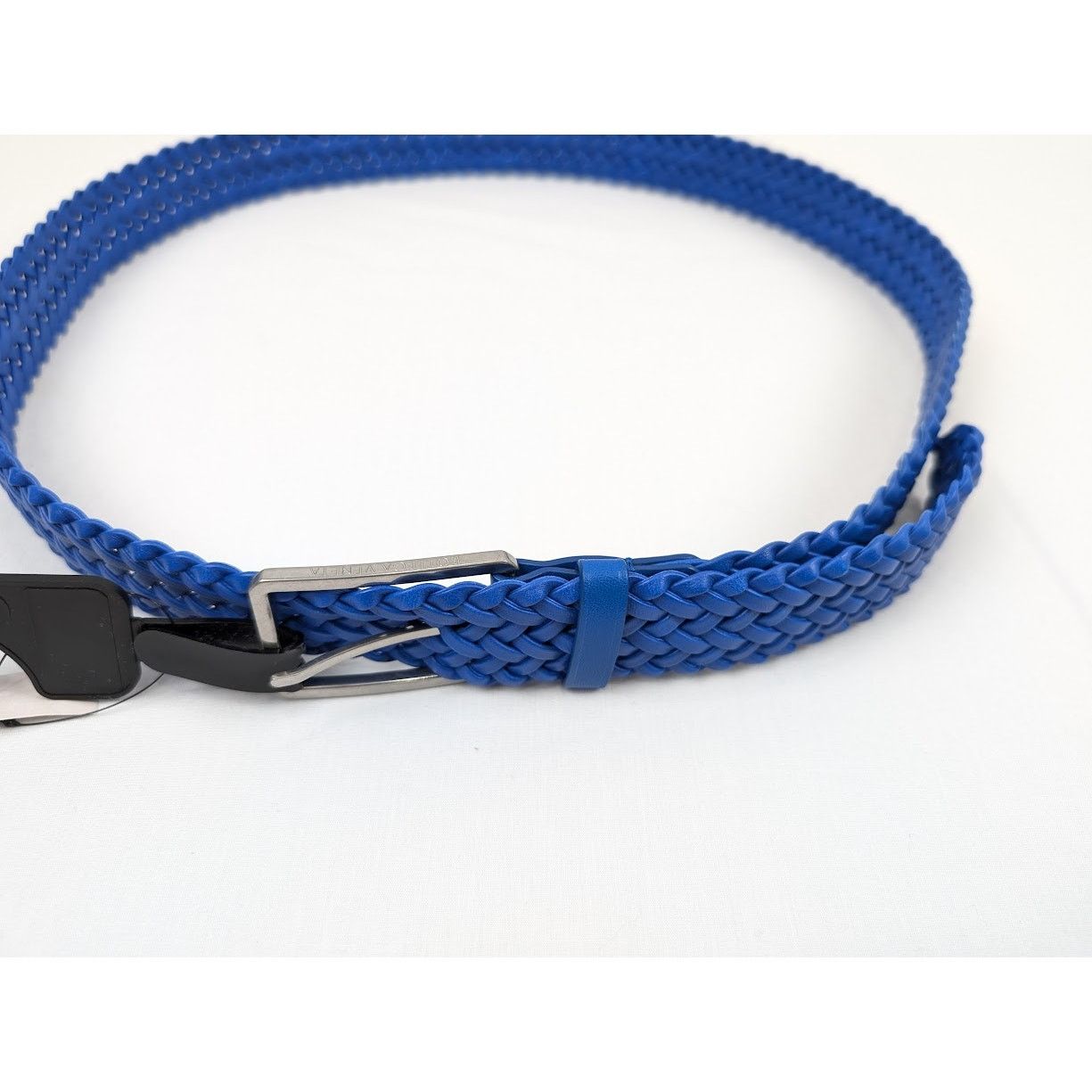 Bottega Veneta o1rshd1 Size: 105 / Nappa Woven Chevron Belt in Blue Size 40 - 15 Thumbnail