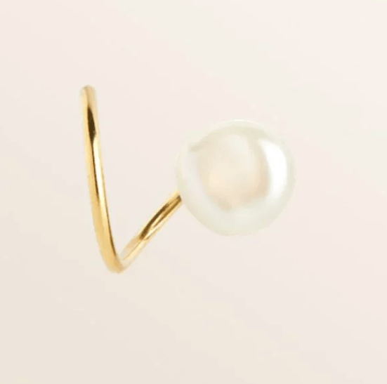 MARIA BLACK baroque twirl earring