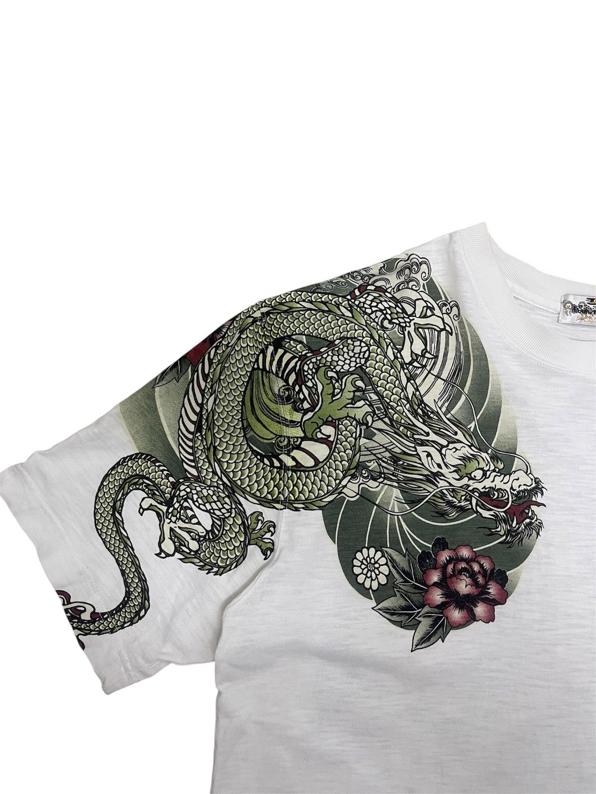 Karakuri Tamashii Y2K Karakuri Tamashii Dragon VS Tiger Overprint Sukajan Tee Size US L / EU 52-54 / 3 - 5 Thumbnail