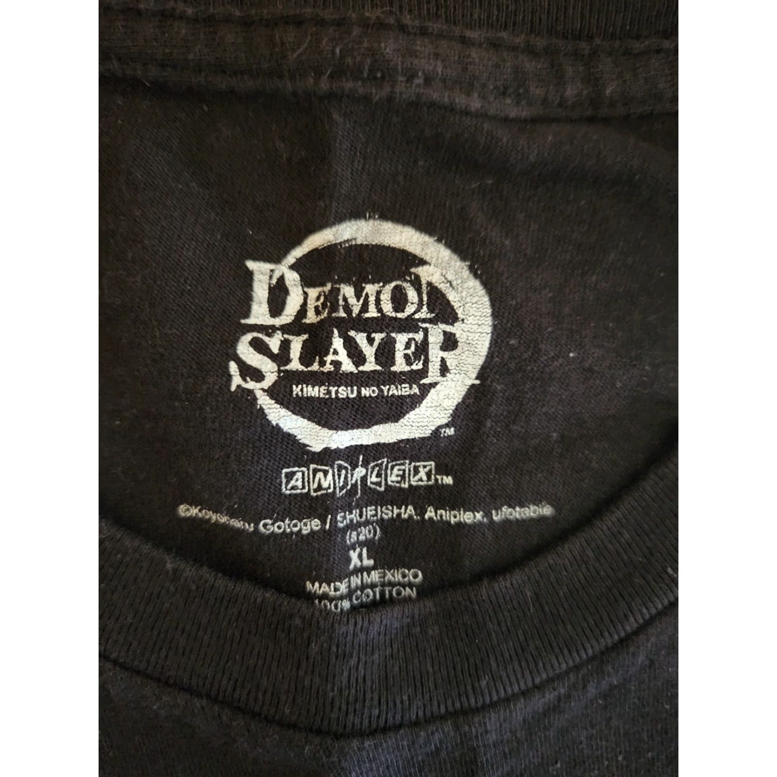 Vintage Demon Slayer Kimetsu No Yaiba Anime T-Shirt Adult XL Black Cotton Graphic Tee Short Sleeve Crew Neck Size US XL / EU 56 / 4 - 2 Thumbnail