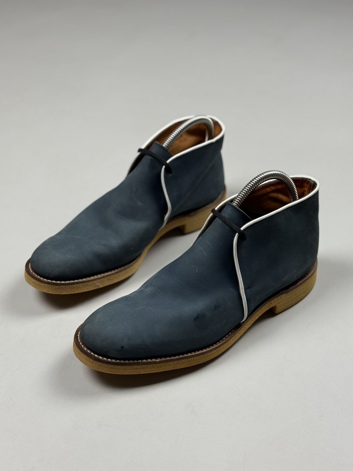 Grenson Grenson Men’s Leather Lace Up Formal Desert Boots Shoes Size US 8.5 / EU 41-42 - 8 Thumbnail