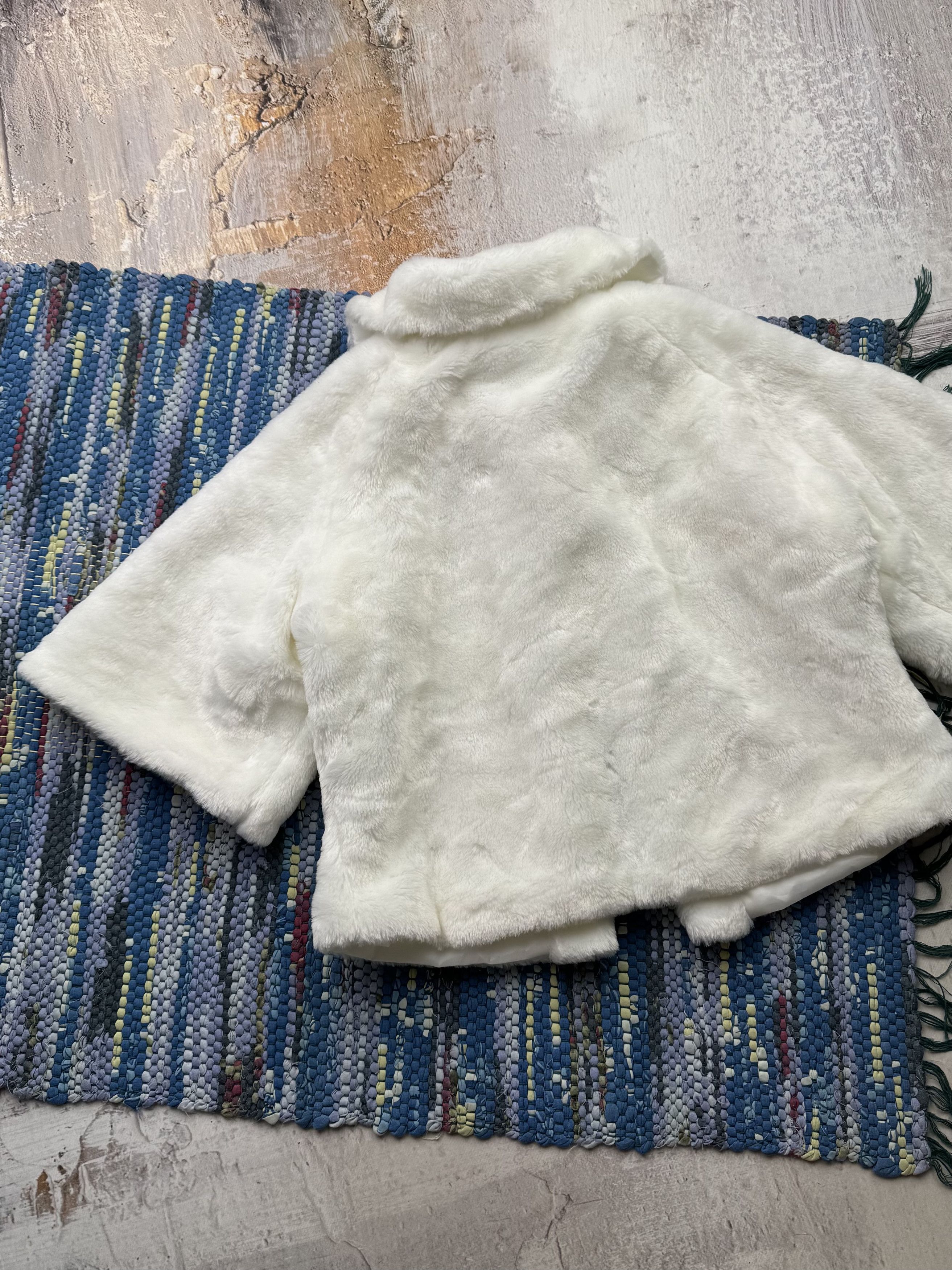 Japanese Brand Vintage Cropped Faux Fur Jacket D15(582)A790 Size M / US 6-8 / IT 42-44 - 6 Thumbnail