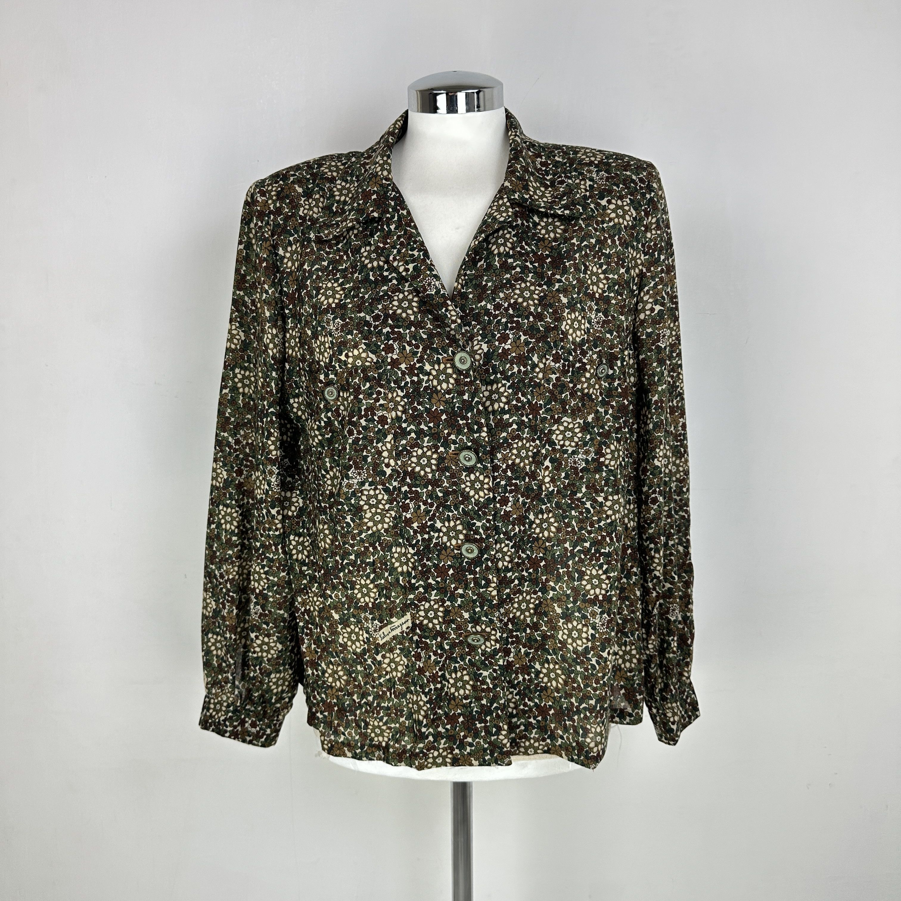 Salvatore Ferragamo Camicia Salvatore Ferragamo a fantasie – 44 IT Size M / US 6-8 / IT 42-44 - 1 Thumbnail