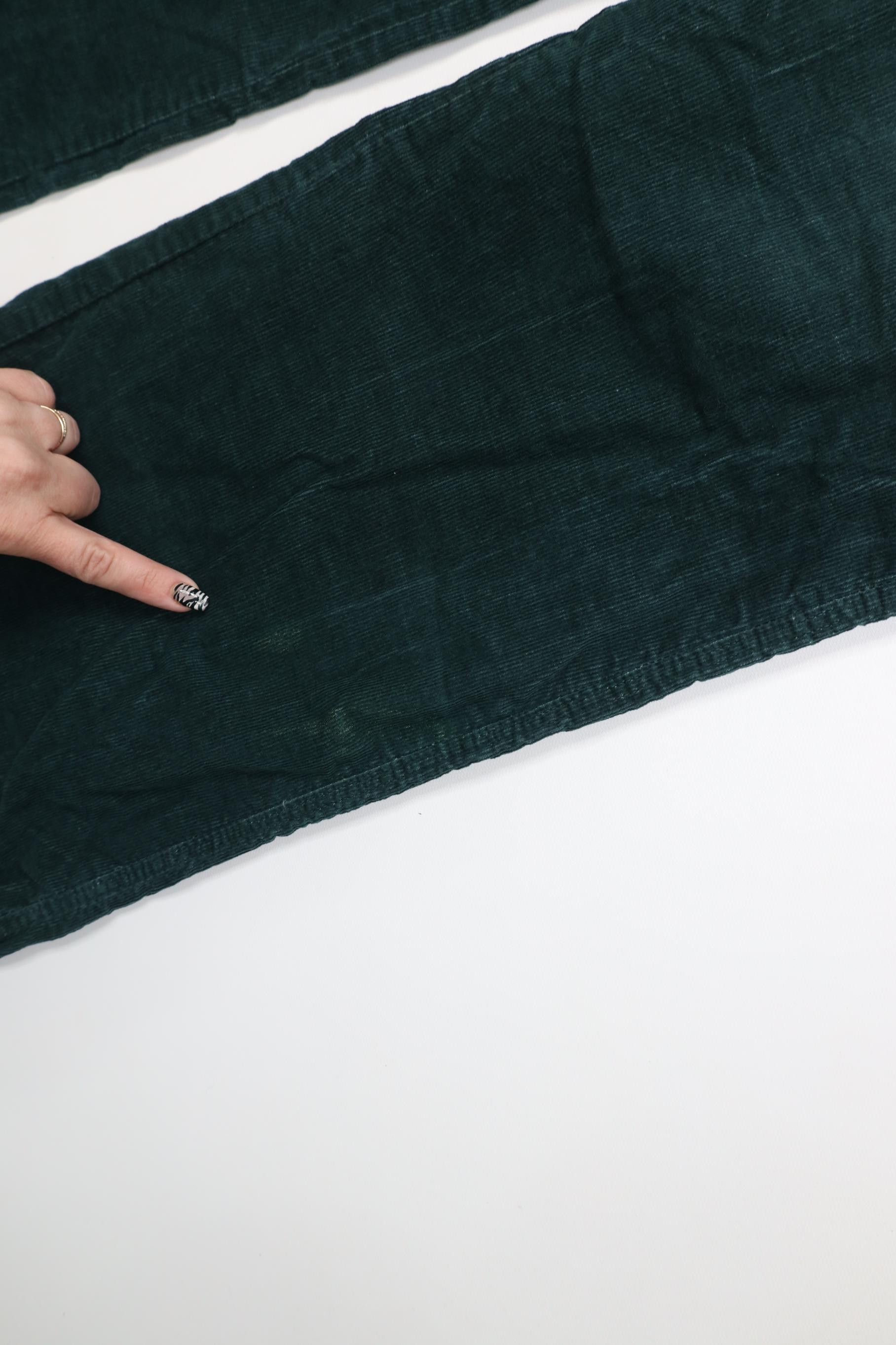Vintage Vintage 70s Corduroy Wide Leg Bell Bottoms Pants Green USA Size US 30 / EU 46 - 6 Thumbnail