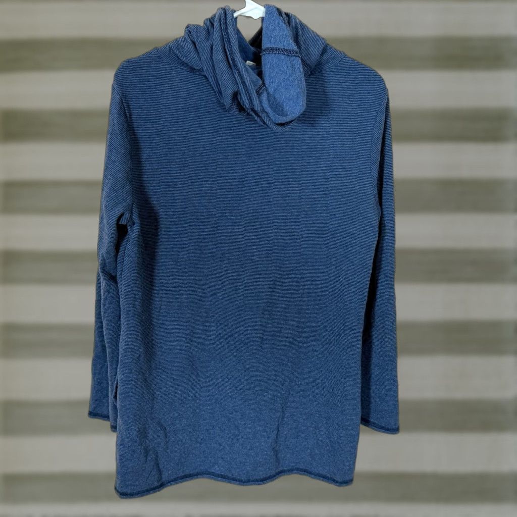 Toad&Co Blue Pullover Hoodie Womens M Pullover Hoodie Blue Knit Regular Logo Pockets Activewear Size M Women