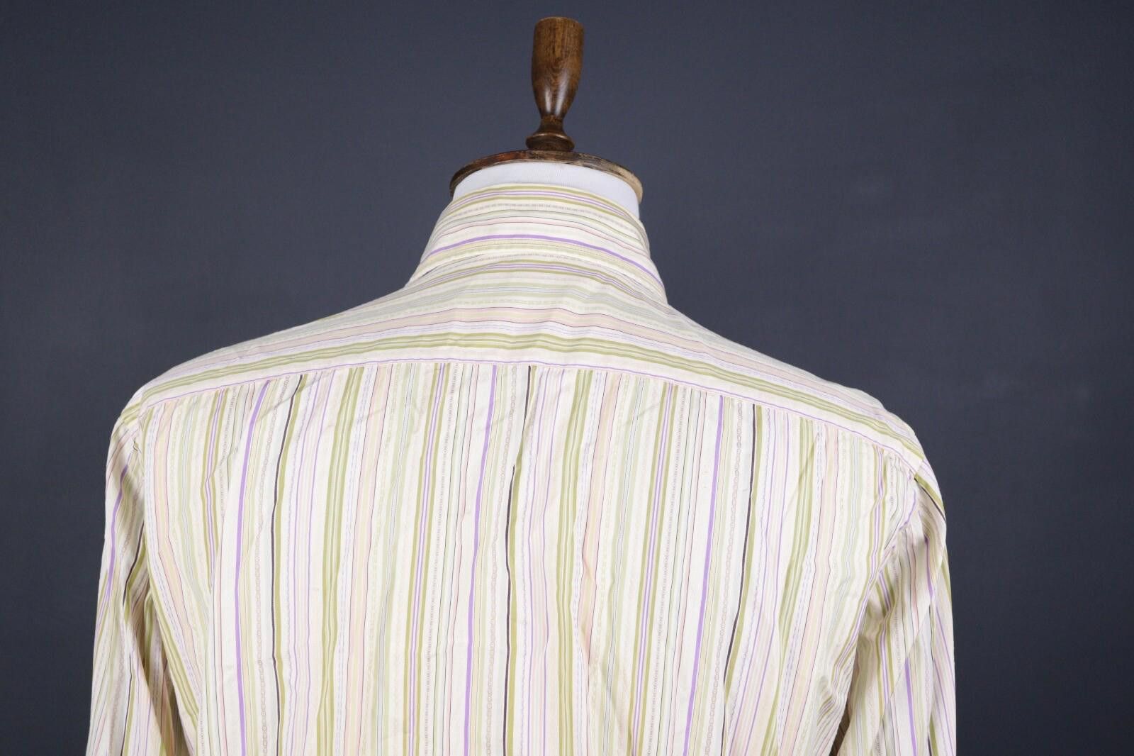 Ted Baker Ted Baker London Stiped Luxury Button Down Shirt Size 6 Size US M / EU 48-50 / 2 - 6 Thumbnail