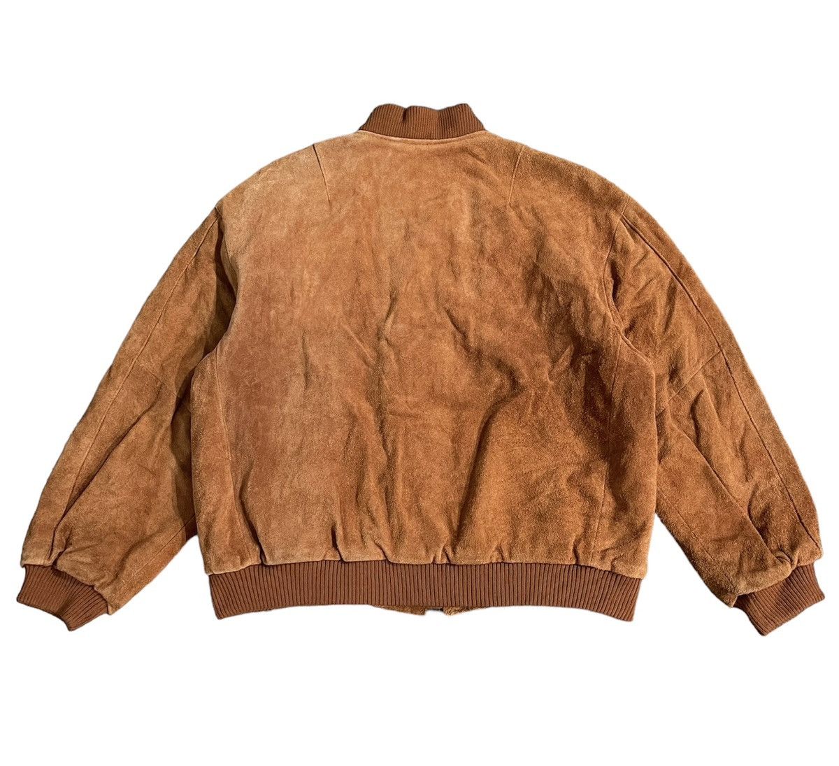 Vintage Vintage Unknown Destination Cow Leather Bomber Jacket Size US XL / EU 56 / 4 - 2 Thumbnail