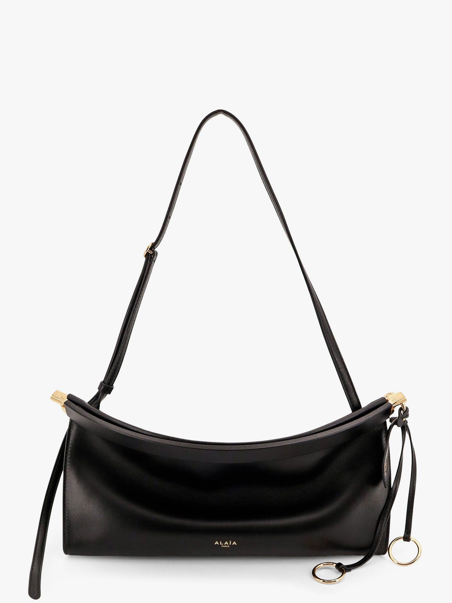 Alaia East West Medium Leather Shoulder Bag, Women's