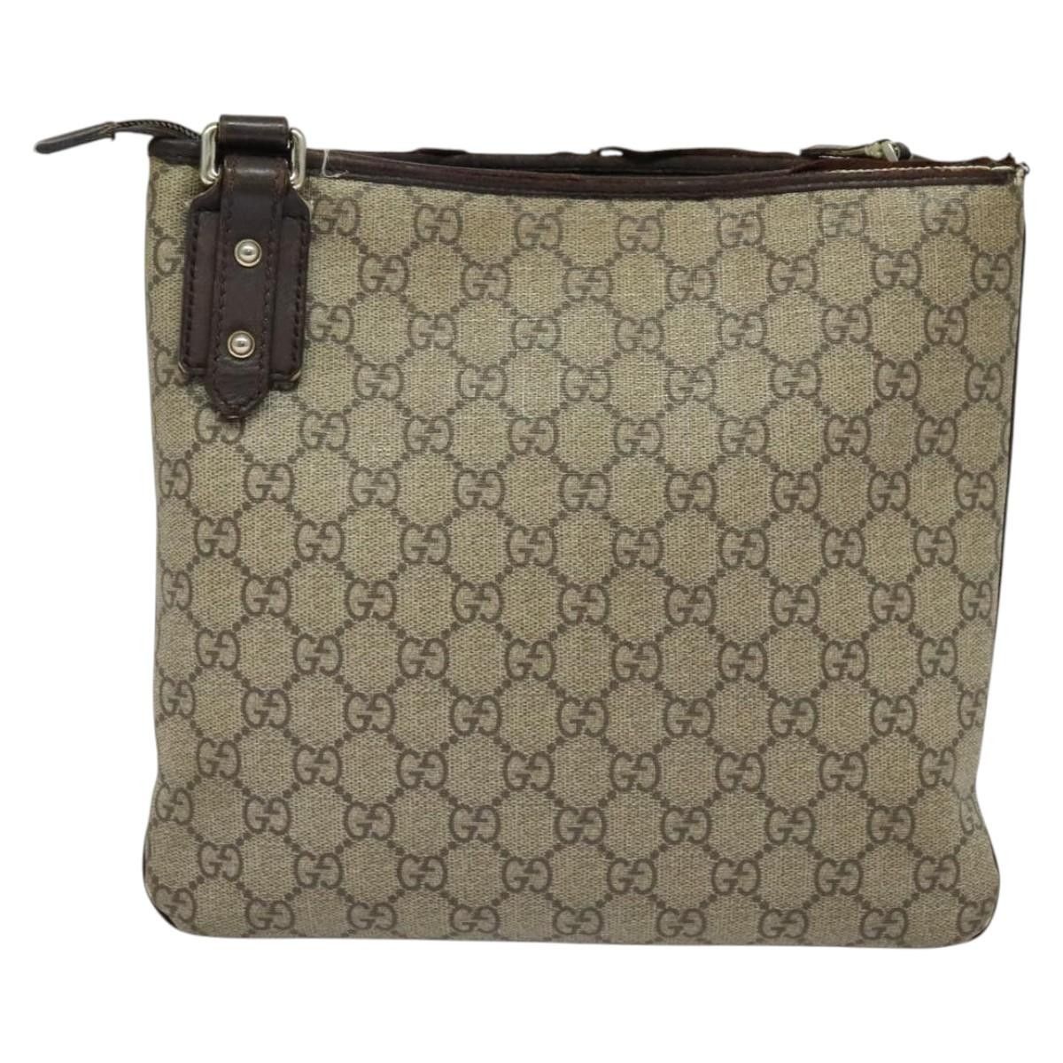 Gucci GUCCI GG Supreme Shoulder Bag Pvc Outlet Beige Silver Size ONE SIZE - 3 Thumbnail