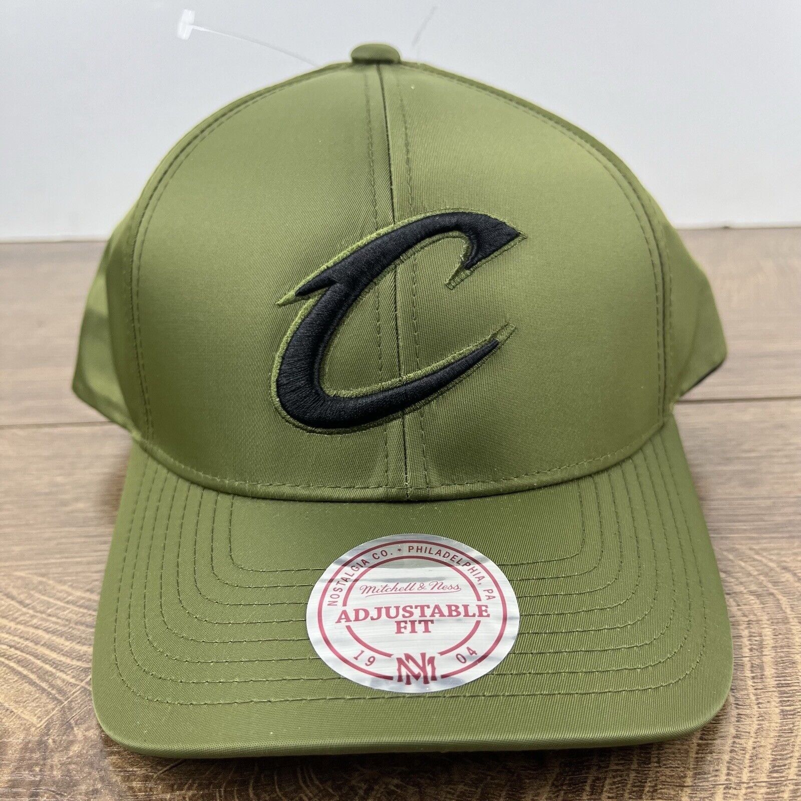 Mitchell & Ness Cleveland Cavaliers Snapback Hat Green Cap Adjustable Green Size ONE SIZE - 3 Thumbnail