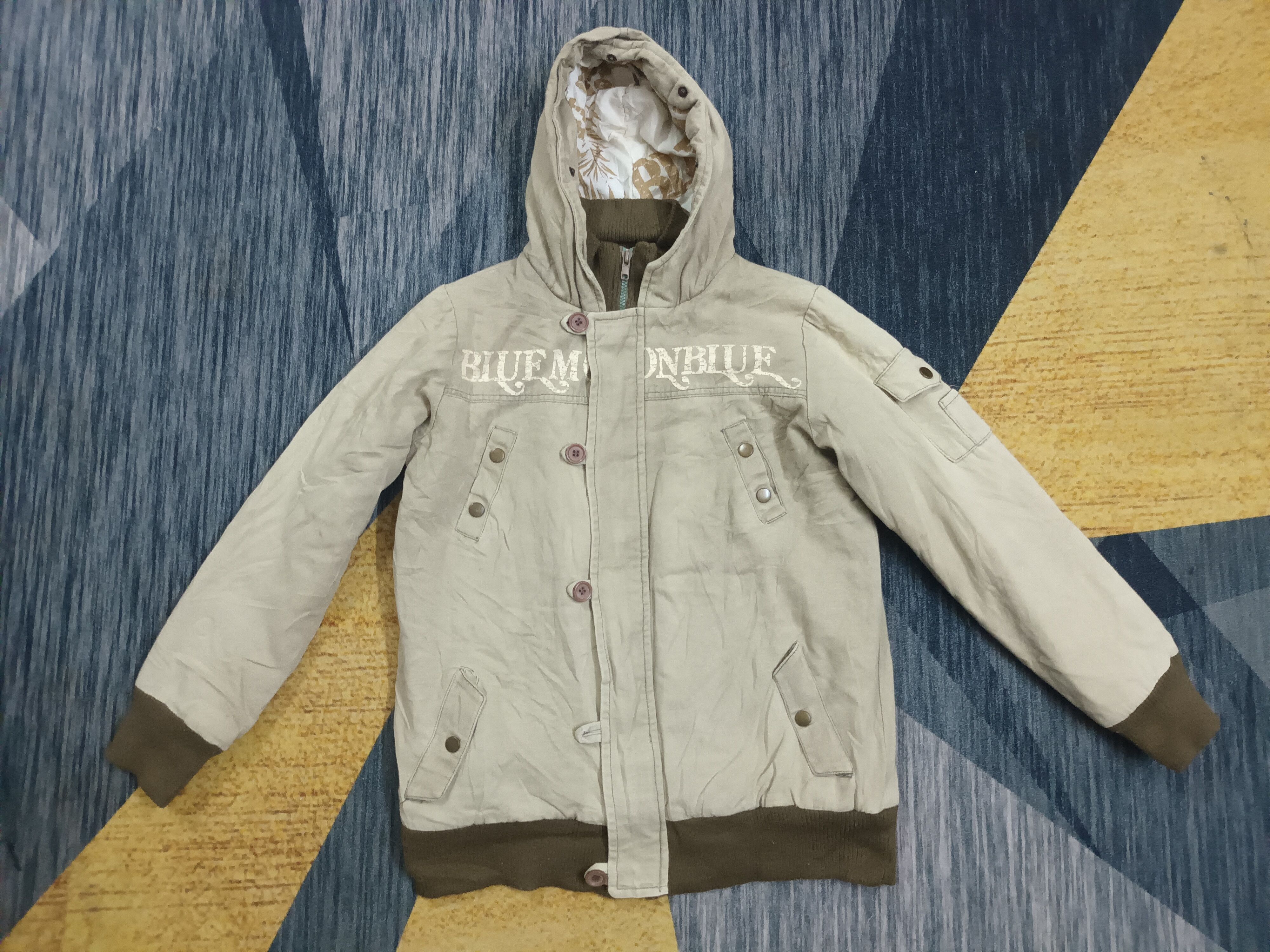 Other 🔥 BLUE MOON BLUE ALOHA HAWAII HOODIE JACKET Size US M / EU 48-50 / 2 - 2 Thumbnail