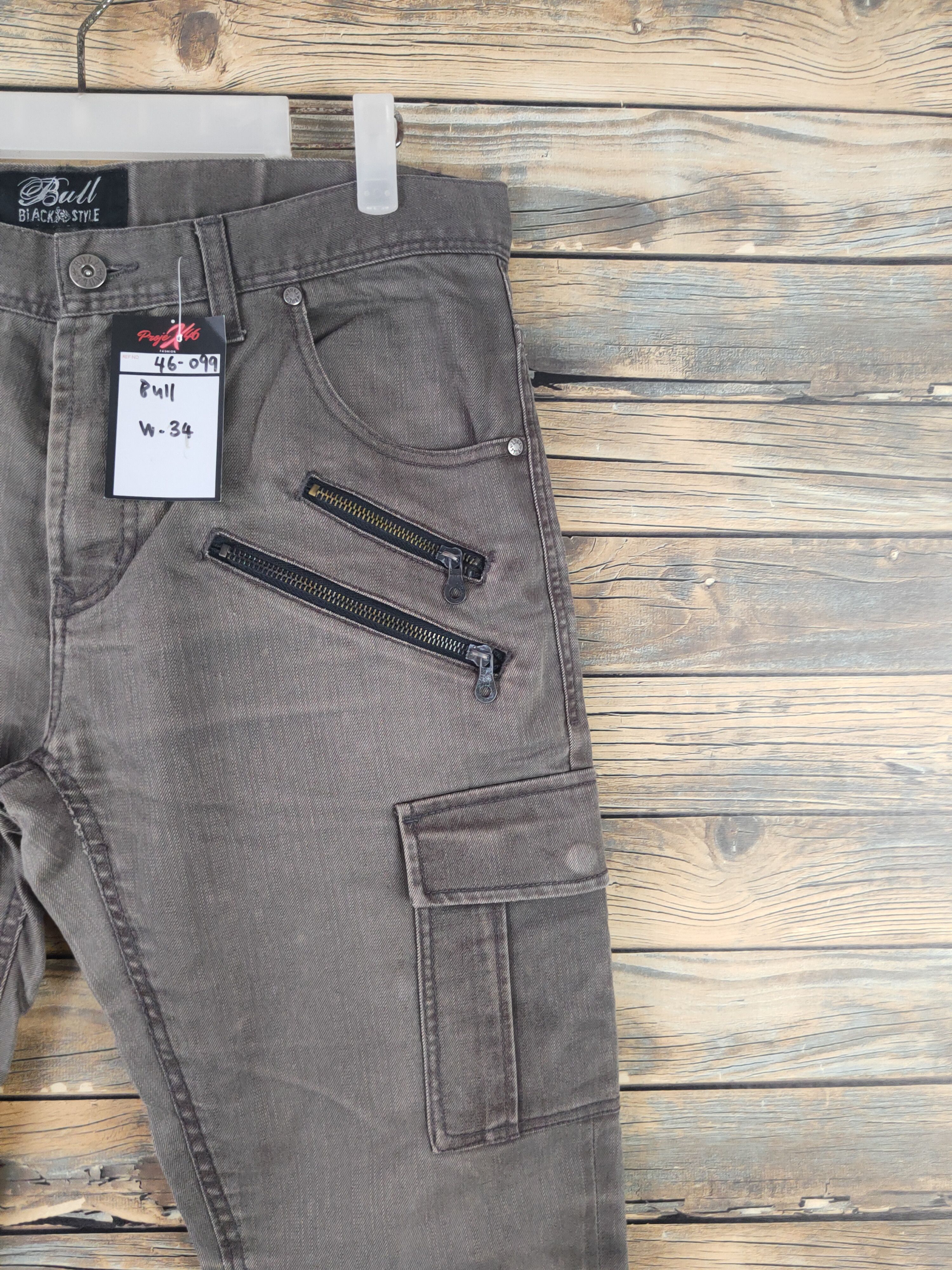Japanese Brand DL Bull Brown Faded Multipocket Cargo Pants #46-099 Size US 34 / EU 50 - 5 Thumbnail