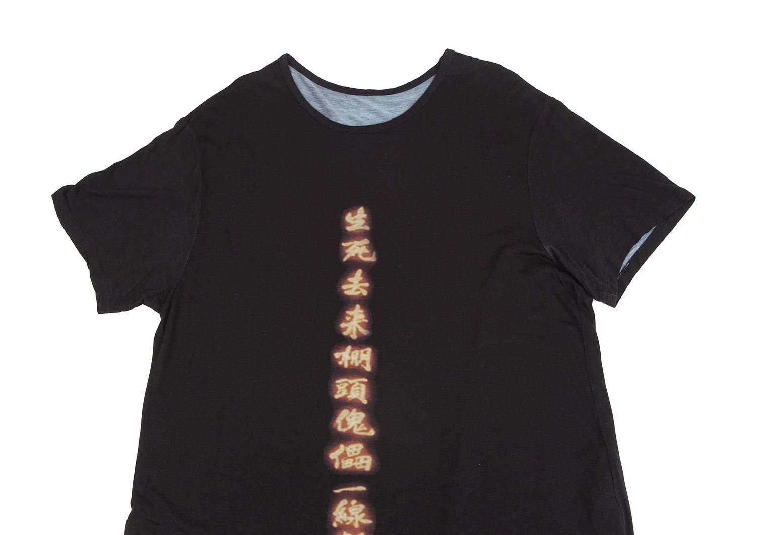 Yohji Yamamoto Rayon Long Sleeve T-Shirt in Black Size 3 Size US L / EU 52-54 / 3 - 2 Thumbnail