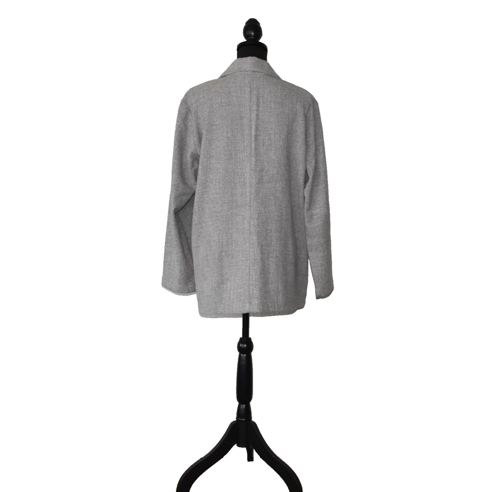 Eileen Fisher NEW EILEEN FISHER Organic Cotton Tweed Open Front Blazer M Size M / US 6-8 / IT 42-44 - 3 Thumbnail