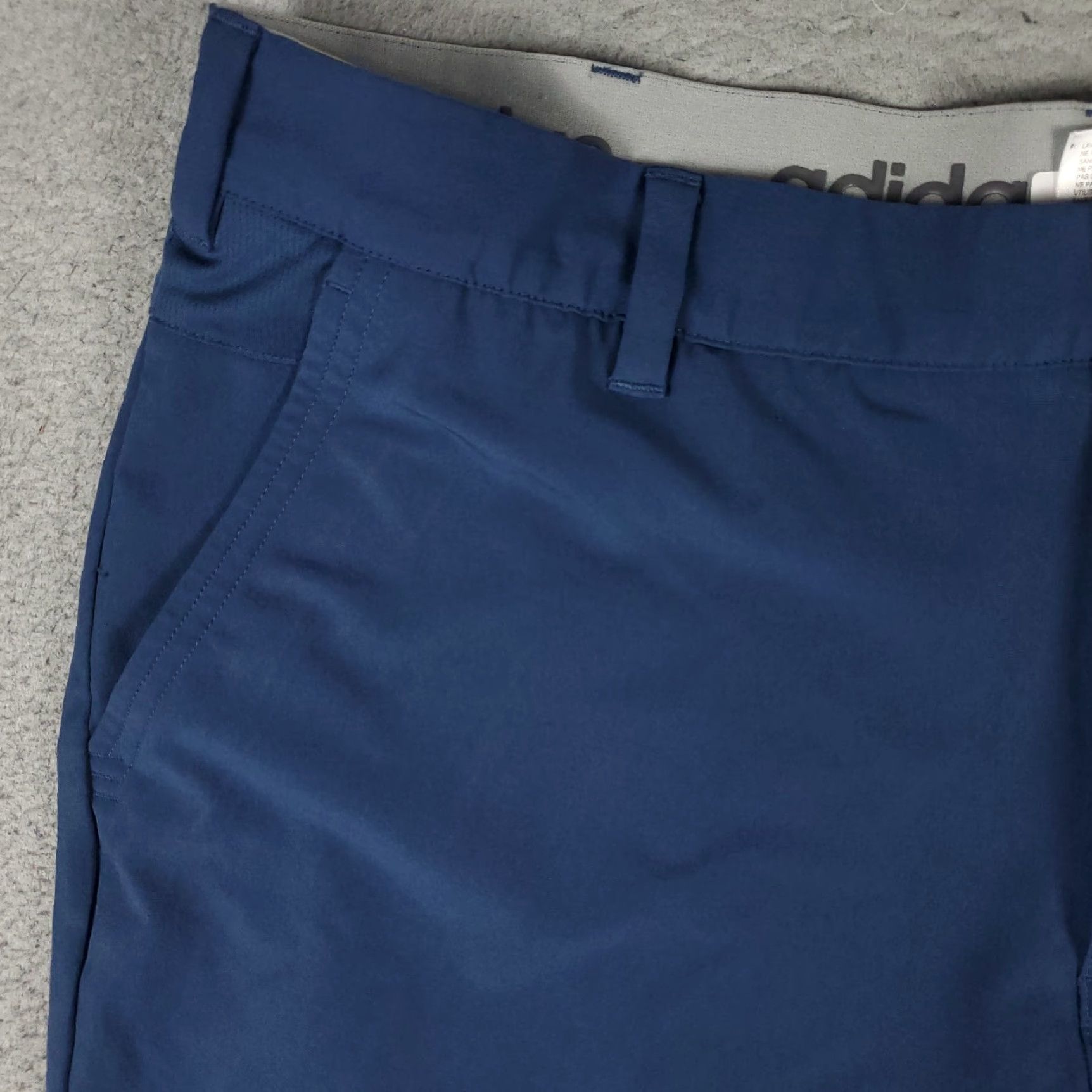 Adidas Adidas Shorts Mens 36 Blue Golf Casual Flat Front Chino Slash Pockets Size US 36 / EU 52 - 2 Thumbnail