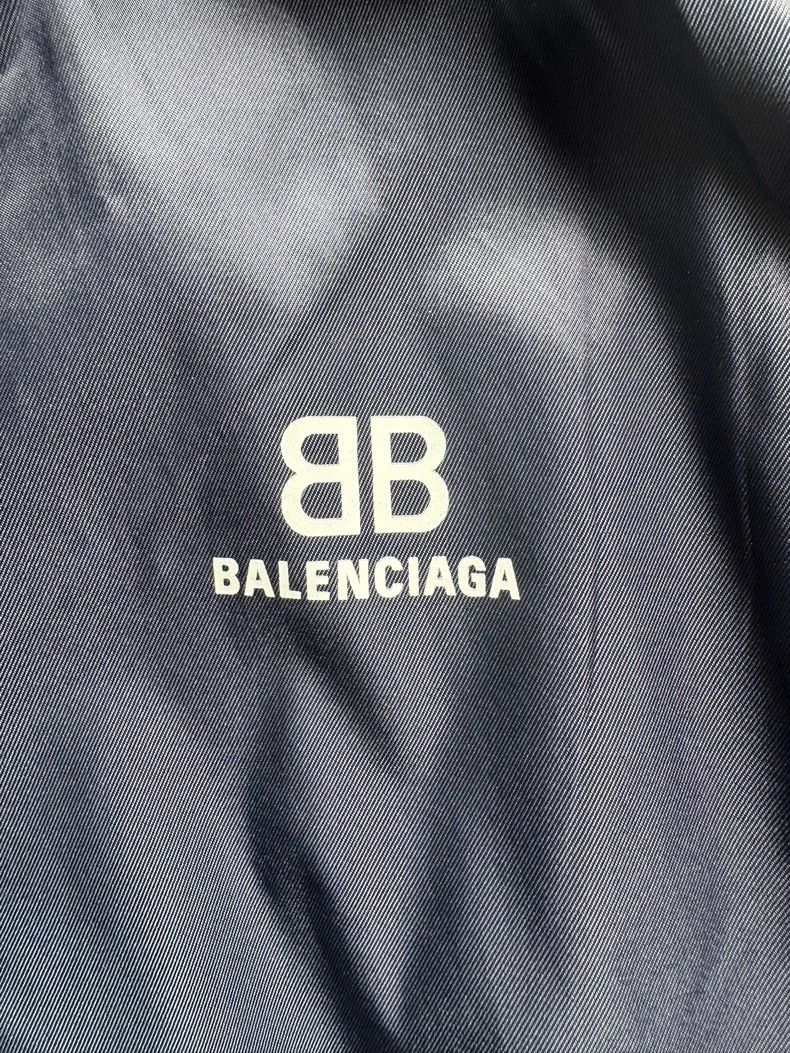 Balenciaga Balenciaga SS21 BCA Black and Blue Patchwork Long Sleeve Ja Size US XXS / EU 40 - 2 Thumbnail