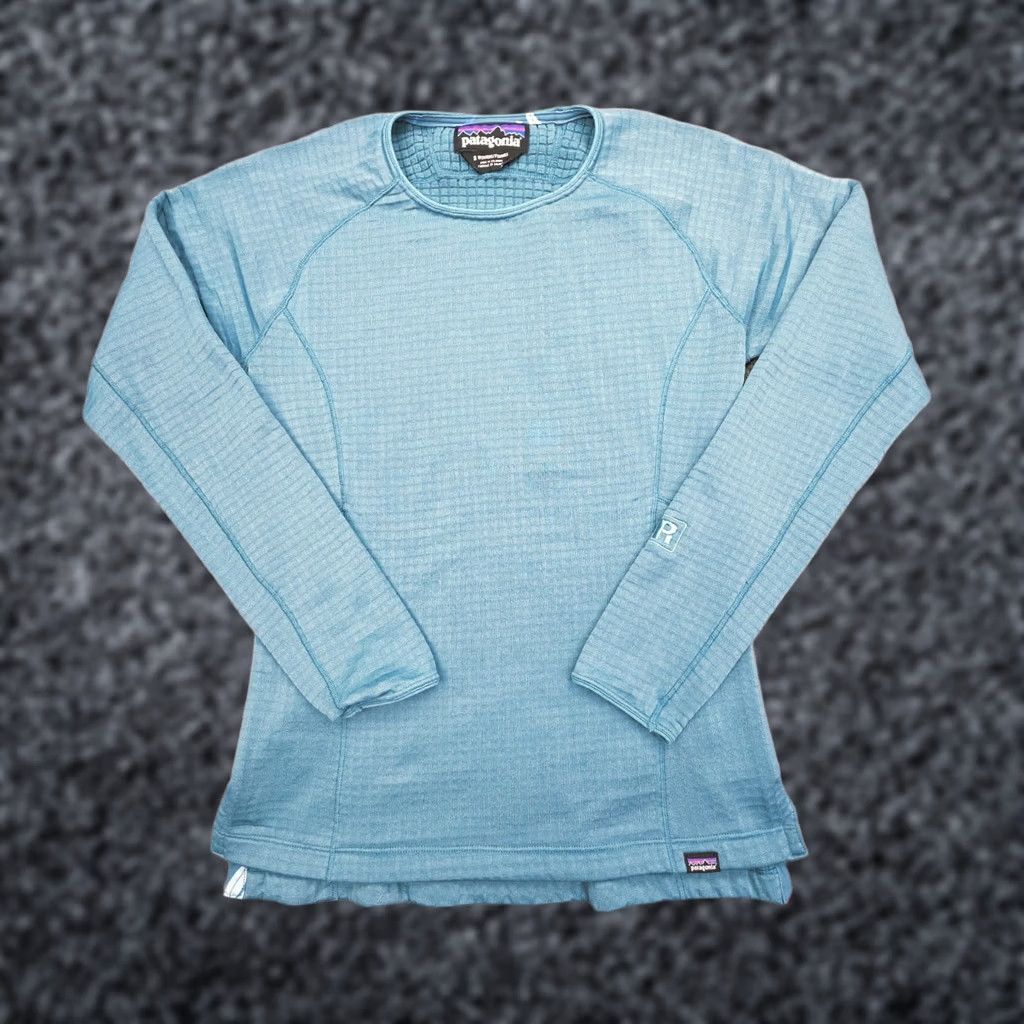 Patagonia Patagonia R1 Crew Neck Fleece Pullover Women's Small Blue-Green Tate Waffle 1/4 Zip Hiking Activewear Regular Bodice Size S / US 4 / IT 40 - 1 Thumbnail