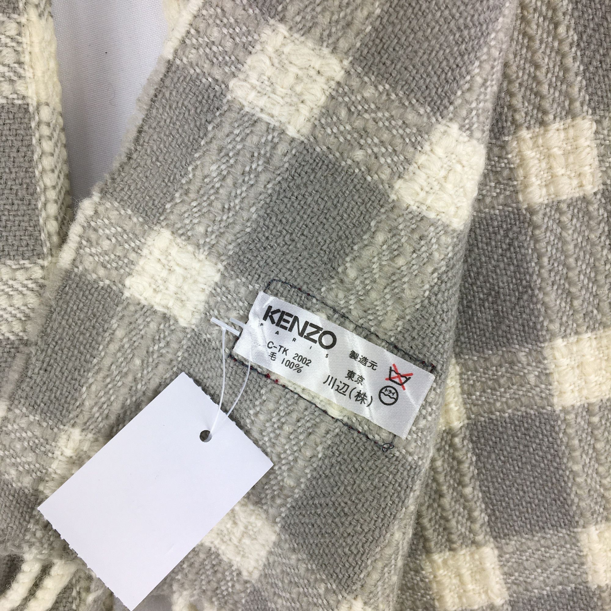 Kenzo Vintage Kenzo Scarf Muffler Plaid Wool Winter Scarves Size ONE SIZE - 4 Thumbnail