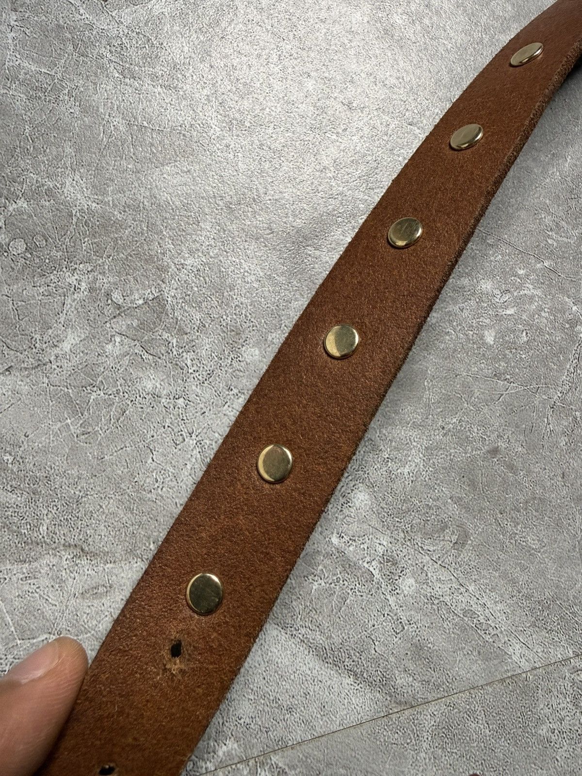 Gucci Gucci GG Marmont Studded Leather Belt Size ONE SIZE - 5 Thumbnail