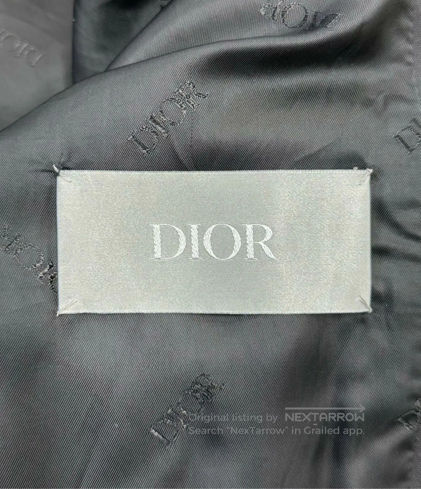 Dior Dior Black Lapel Vintage Logo Zip-Up Jacket| Size M / US 6-8 / IT 42-44 - 3 Thumbnail