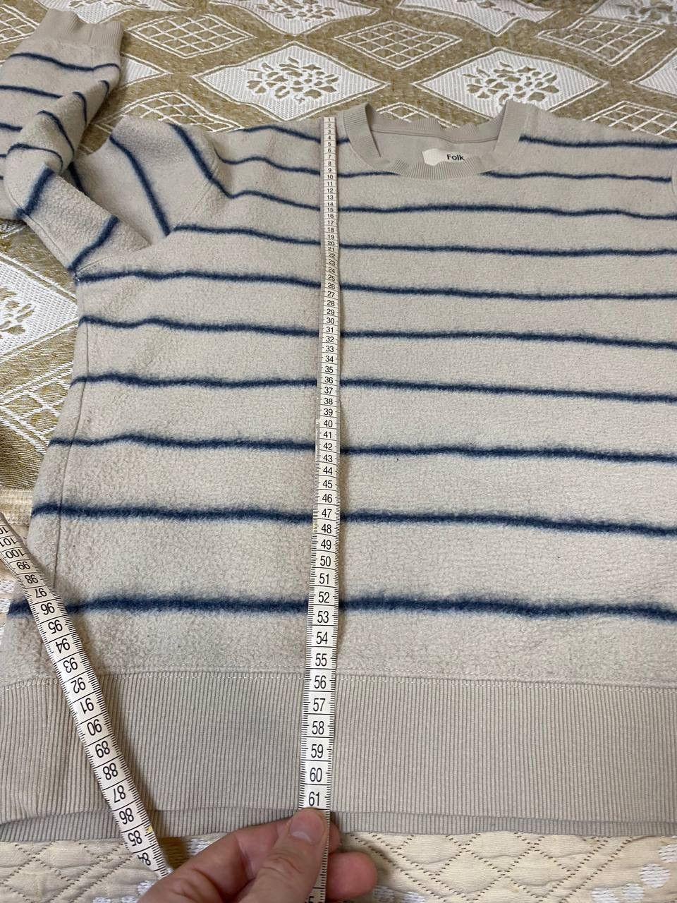 Folk 🔥 Folk Oversized Striped Fleece Sweatshirt Pullover Sweater Size US S / EU 44-46 / 1 - 9 Thumbnail