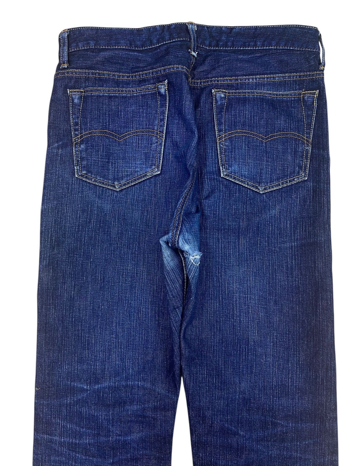 Japanese Brand Japanese Brand Faded Dark Blue Wash Style Loose Jeans Size US 28 / EU 44 - 4 Thumbnail
