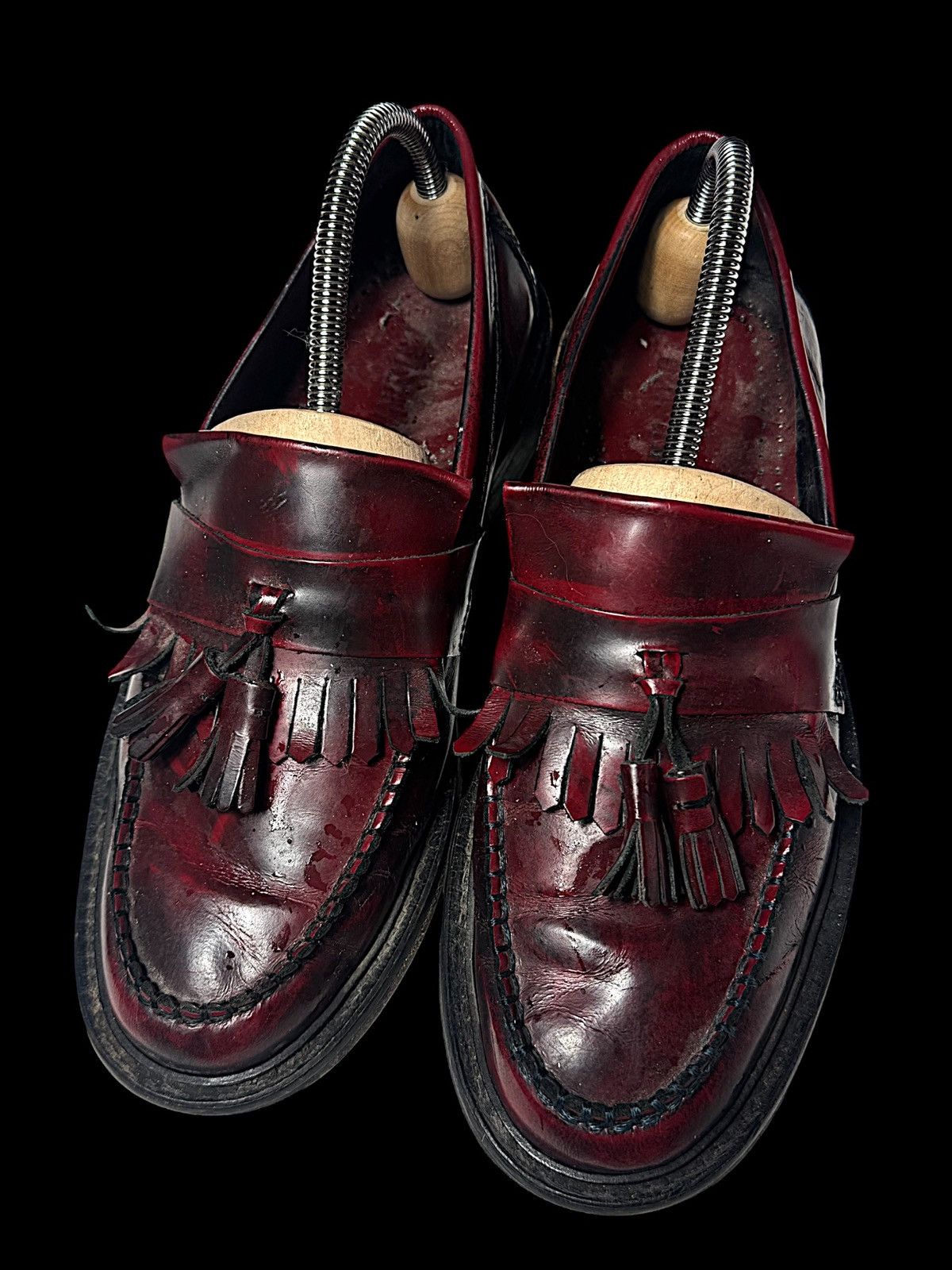 Japanese Brand × Vintage Vintage loafers black/red like dr.martens Size US 8 / EU 41 - 3 Thumbnail