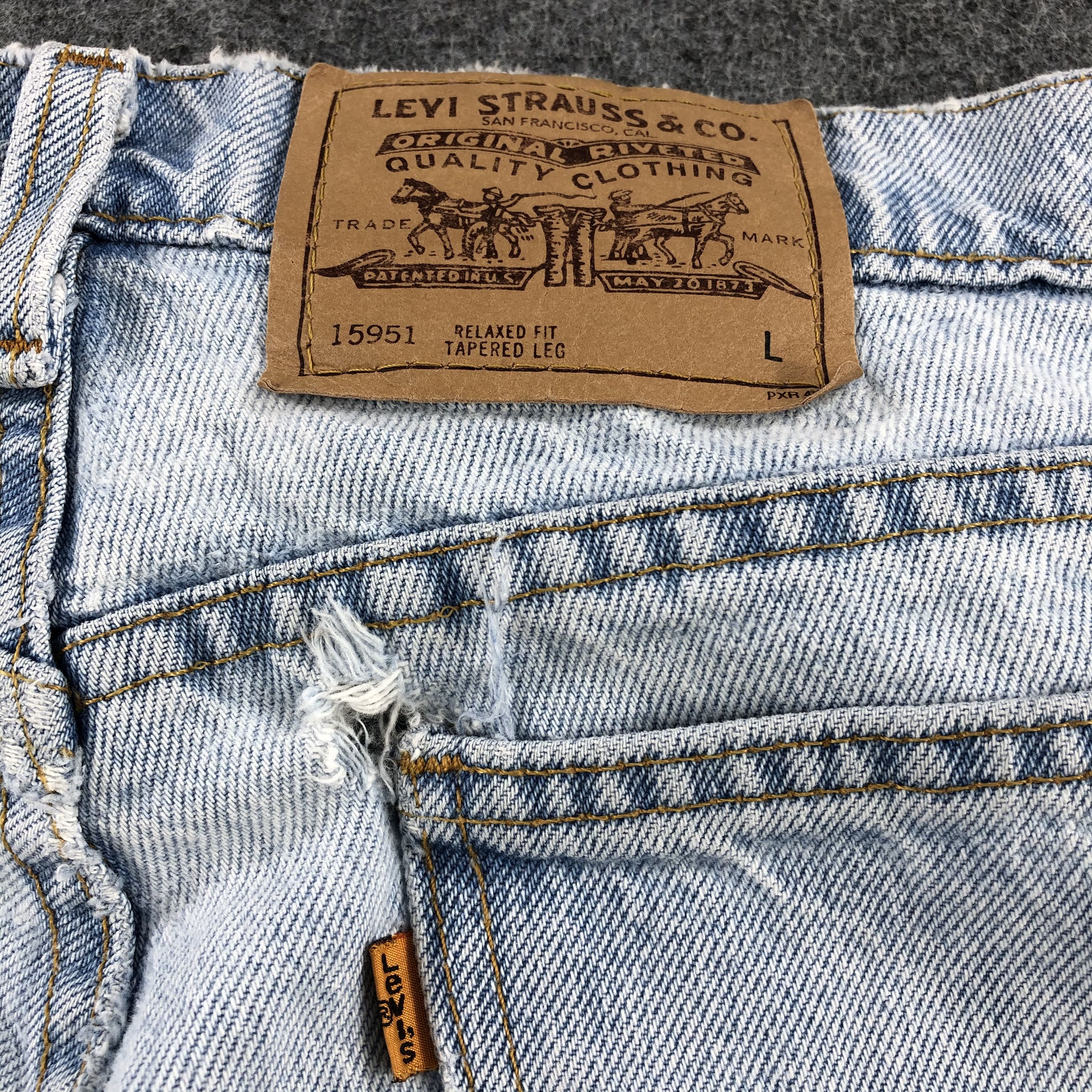 Levi's × Vintage Vintage Light Wash Levis 951 Jeans-JM1786 Size US 33 - 5 Thumbnail