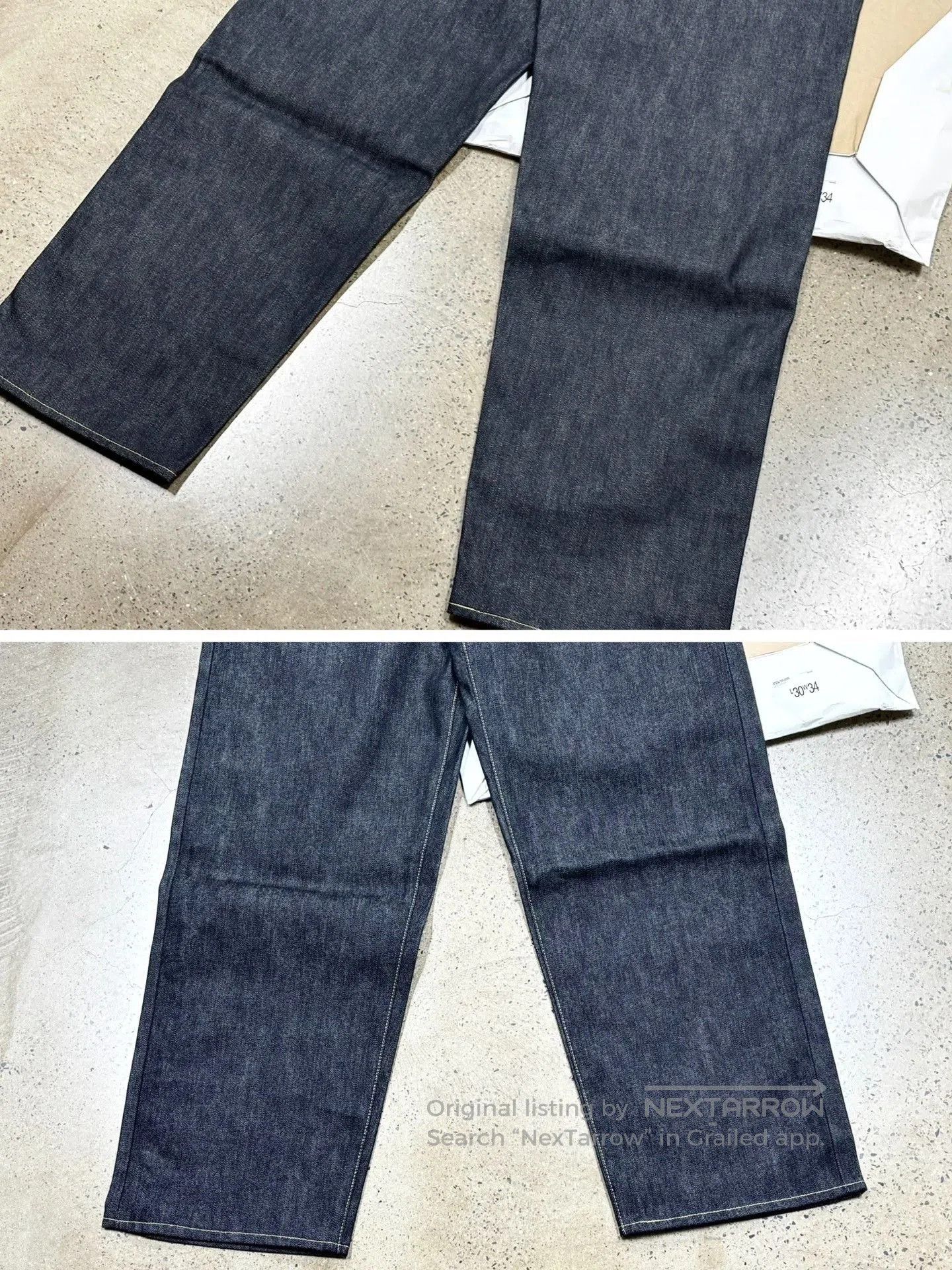 Visvim VISVIM WIDE UNWASHED RAW DENIM JEANS. Size US 34 / EU 50 - 7 Thumbnail