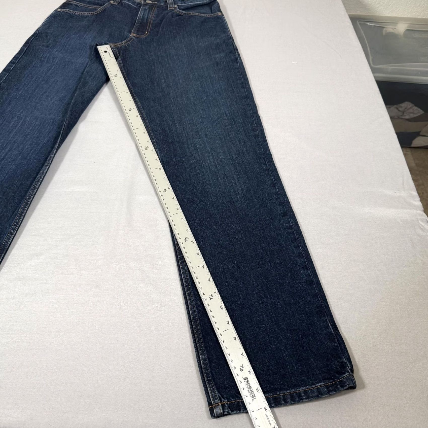 Carhartt Carhartt Jeans Mens 32x34 Blue Relaxed Straight Denim Pants Cotton Work New Size US 32 / EU 48 - 3 Thumbnail