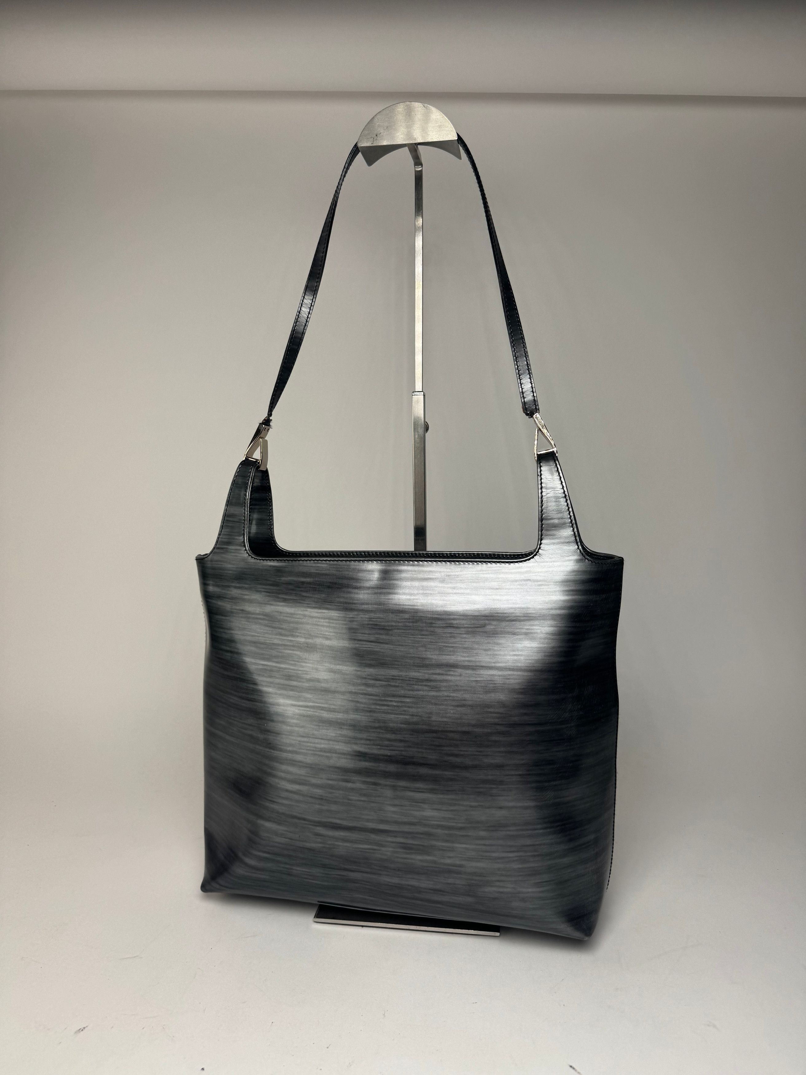 Gucci Vintage Patent Leather Bag black silver Size ONE SIZE - 1 Thumbnail