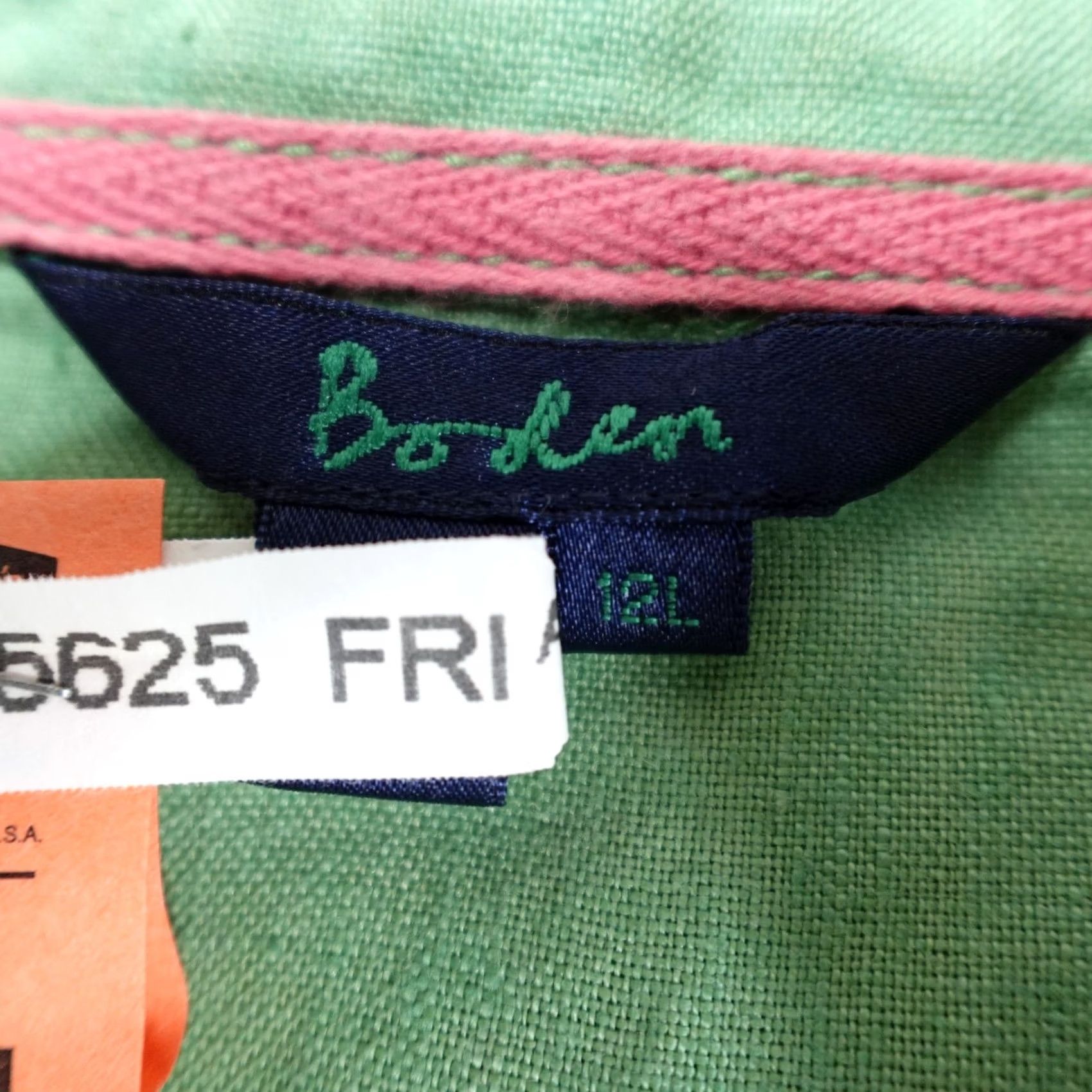 Boden Boden Dress Shirt Dress 8L Green Linen Roll Tab Utility Shirtdress Women Size 8 Knee Length Pockets Casual Size M / US 6-8 / IT 42-44 - 2 Thumbnail