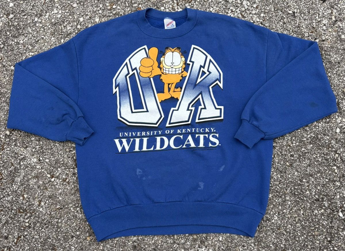 Other Vintage 90s UK Kentucky Wildcats Garfield Crewneck Size US XL / EU 56 / 4 - 1 Thumbnail