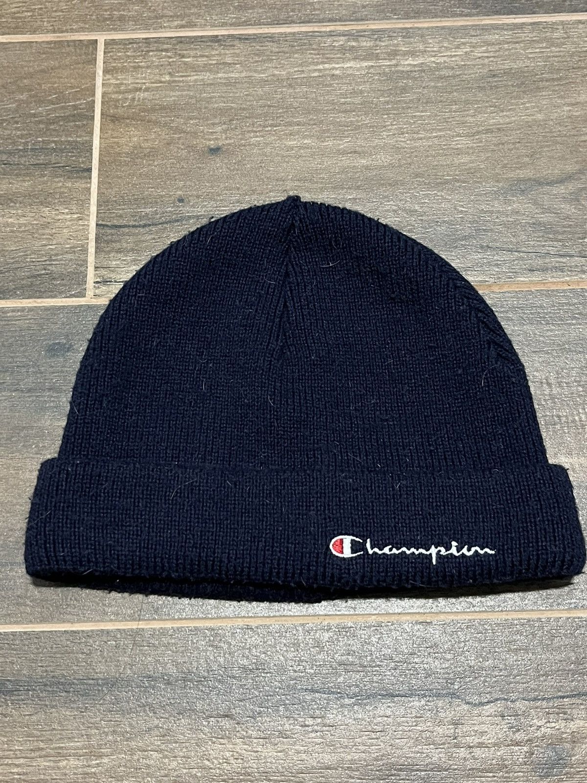 Champion × Vintage Champion Beanie Snow Hat Cap Vintage beanie embroidered logo Size ONE SIZE - 1 Thumbnail