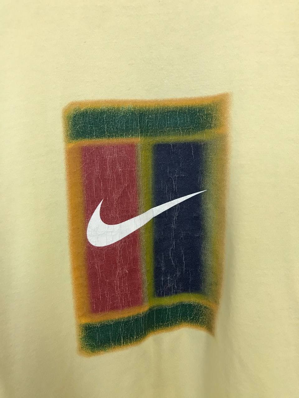 Nike × Vintage Nike Court vintage swoosh big logo tee Size US S / EU 44-46 / 1 - 3 Thumbnail