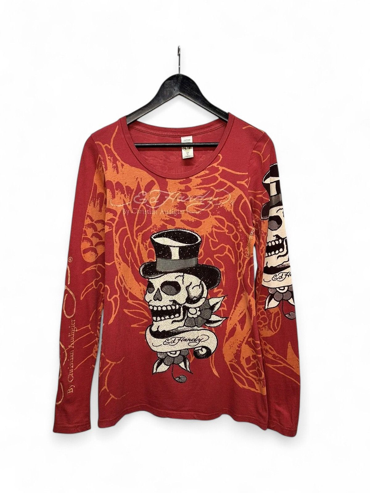 Y2K Ed Hardy Vintage Christian Audigier Longsleeve Top