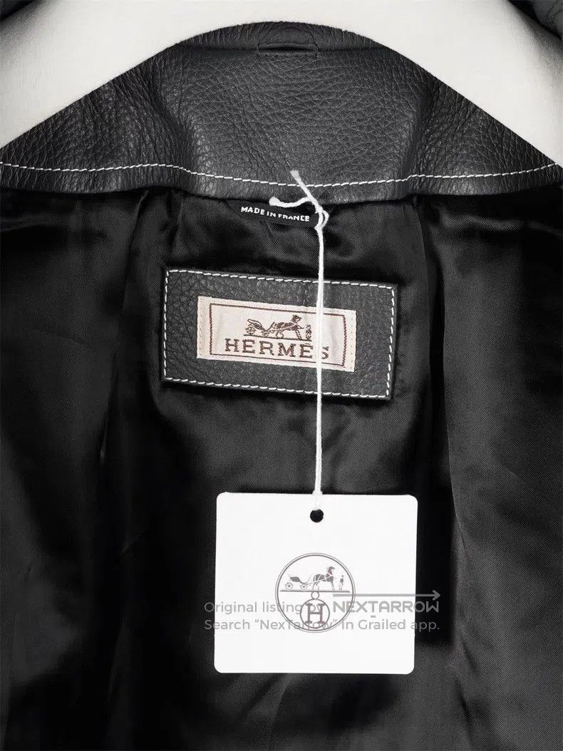 Hermes Hermes Deerhide Thin Insulated Leather Jacket Size US L / EU 52-54 / 3 - 4 Thumbnail