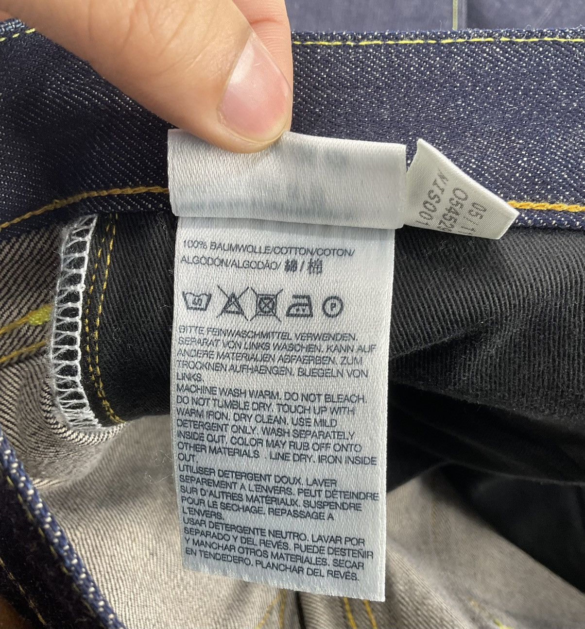 Y-3 Y3 - Yohji Yamamoto Selvedge Raw Denim Size US 30 / EU 46 - 15 Thumbnail