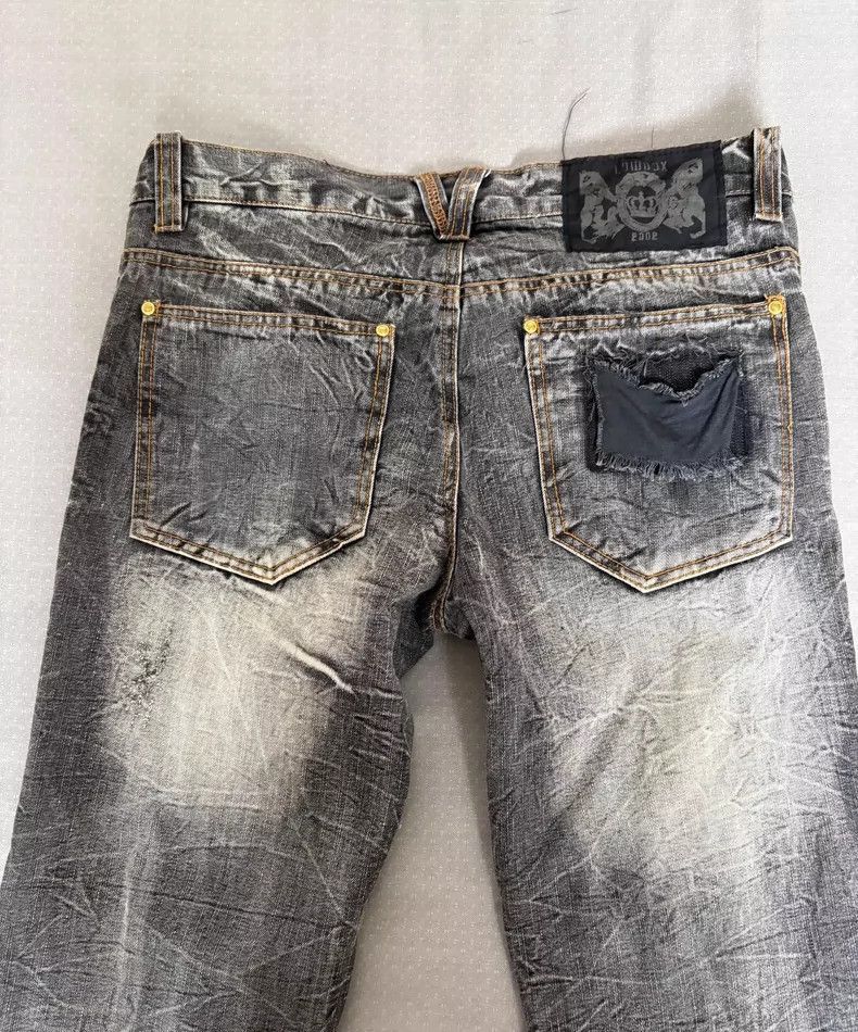 Yohji Yamamoto Vintage Gray Distressed WideLeg Jeans-2506 Size 26" / US 2 / IT 38 - 9 Thumbnail