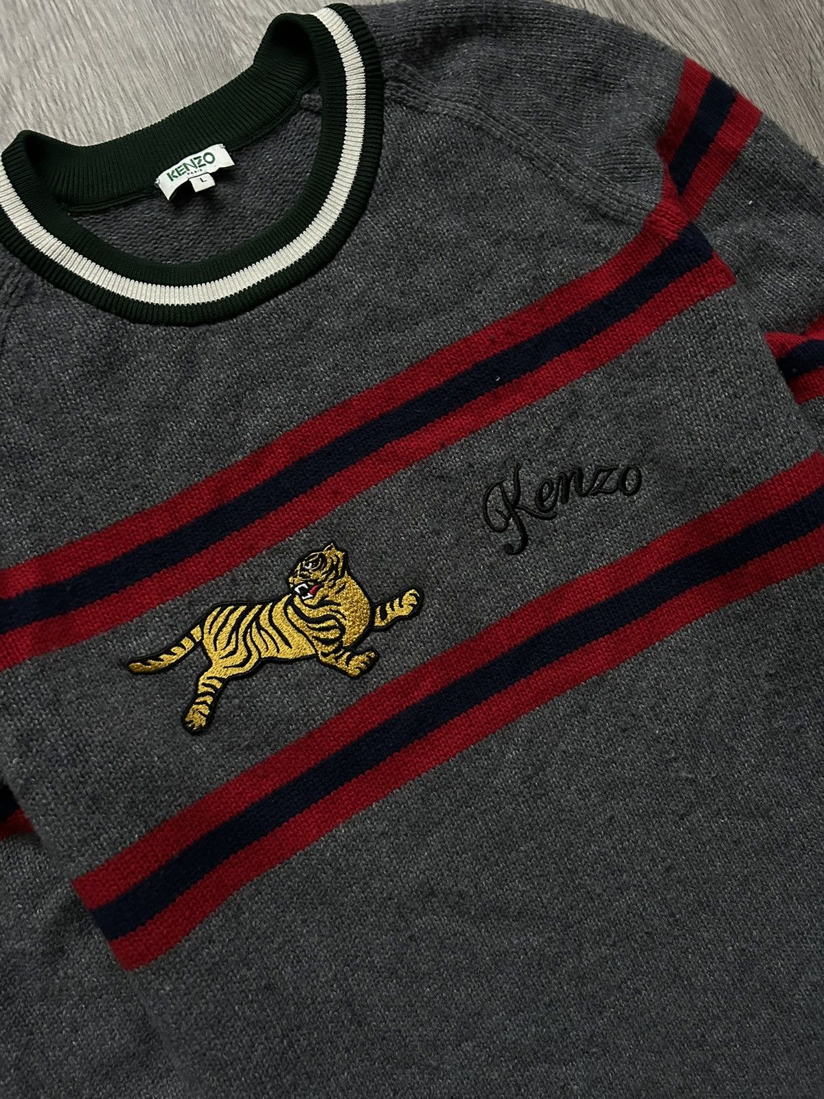 Kenzo × Vintage SWEATER KENZO 🔘 STREETWEAR 🔘 SIZE: L 🔘 RAR ITEM 🔘 Size US L / EU 52-54 / 3 - 4 Thumbnail