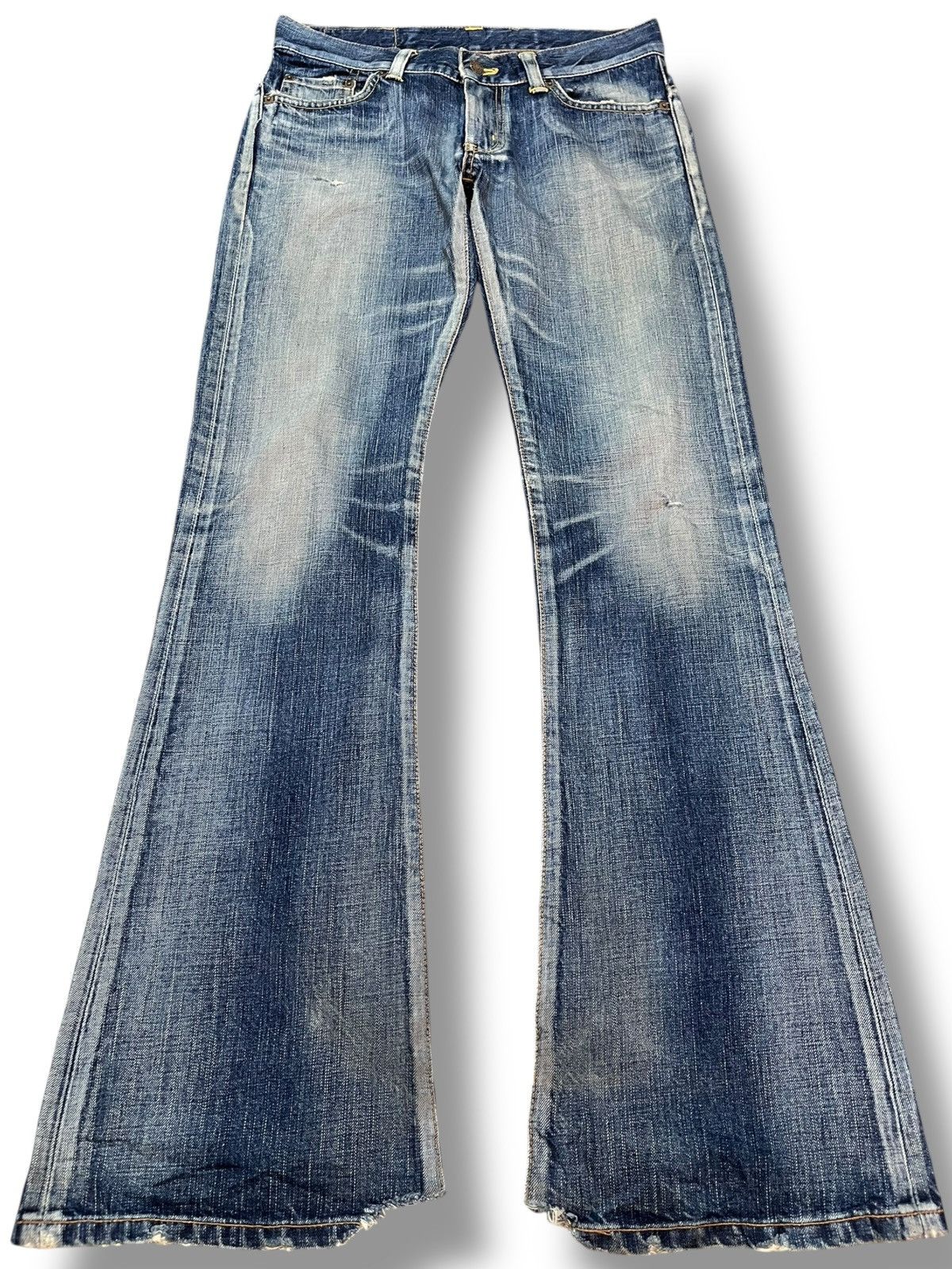 Edwin Vintage Edwin Flare Boot Cut Whiskers Denim Size US 31 - 1 Thumbnail