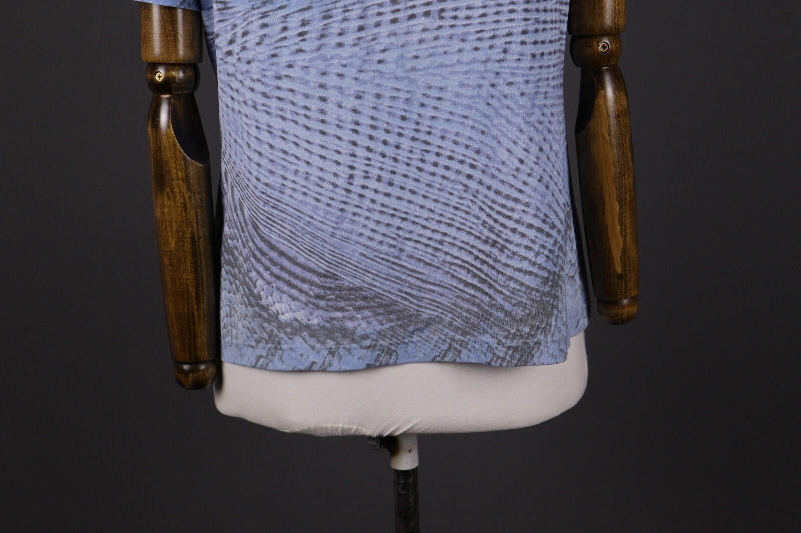 Carlo Colucci Carlo Colucci Blue Abstract Short Sleeve Top Shirt Size 42 Size M / US 6-8 / IT 42-44 - 7 Thumbnail