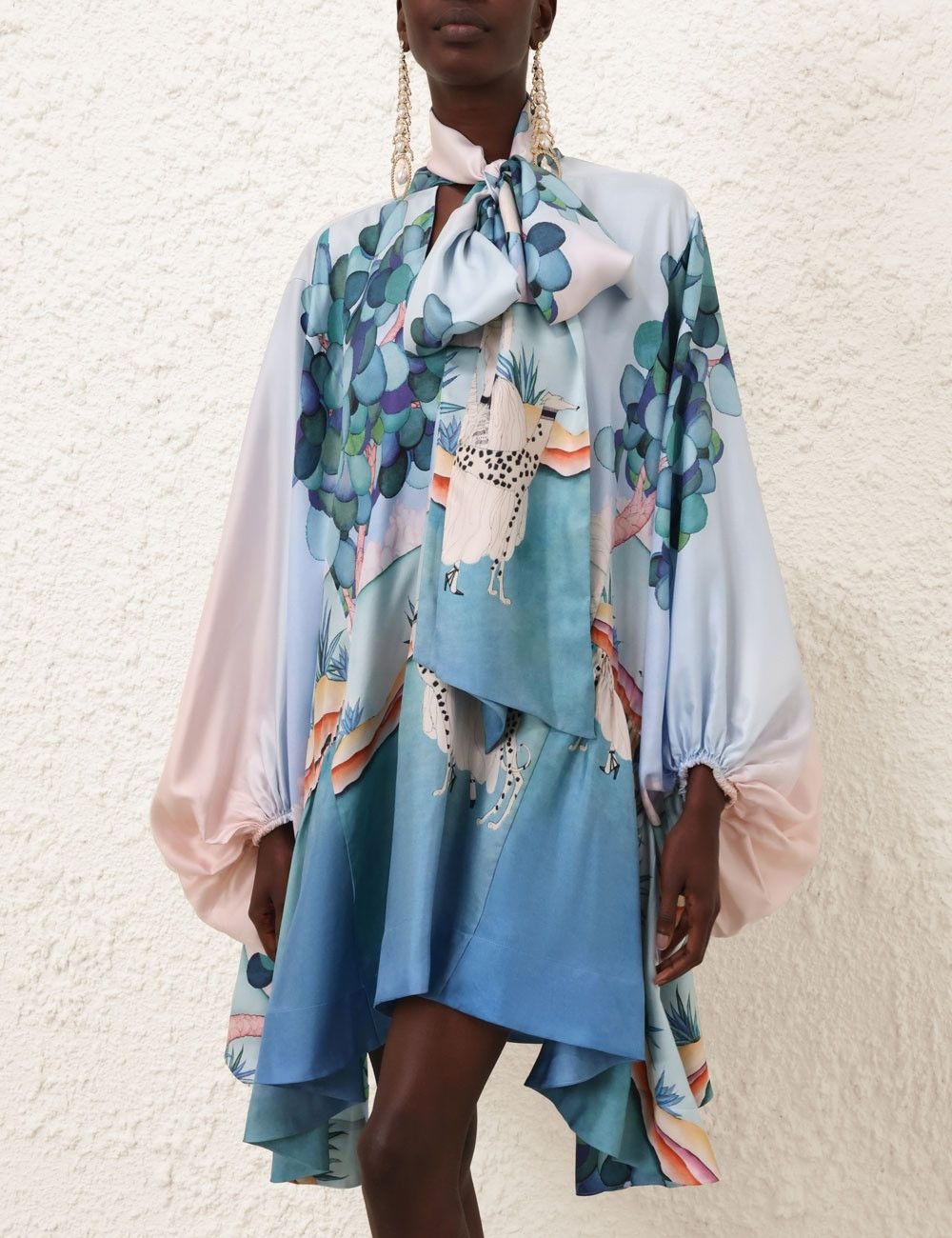 Zimmermann oc11z0725 Eden Billow Mini Dressin Multicolor Size M / US 6-8 / IT 42-44 - 2 Thumbnail