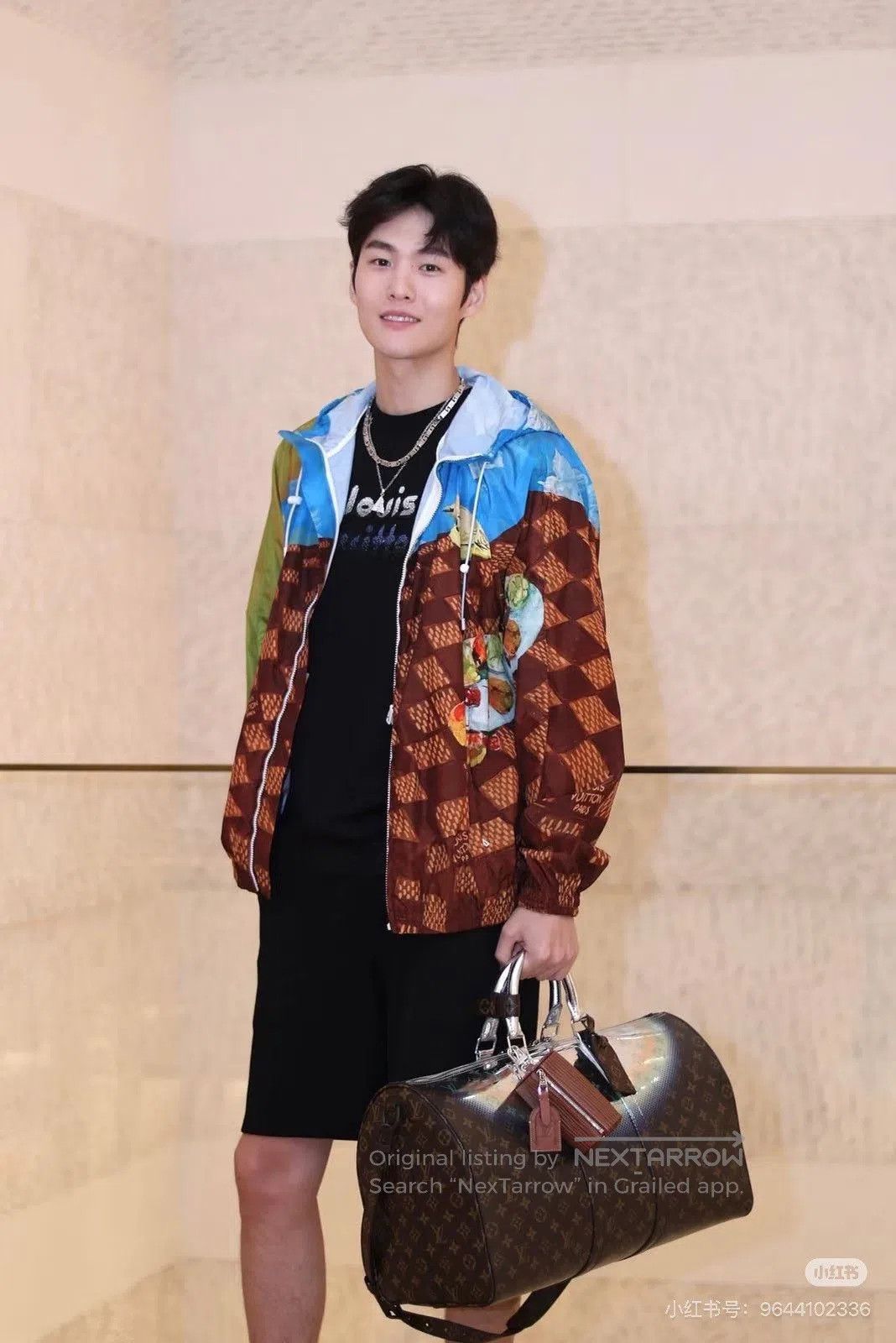 Louis Vuitton LV Brown Checkerboard Graffiti Hooded Jacket. Size US M / EU 48-50 / 2 - 7 Thumbnail