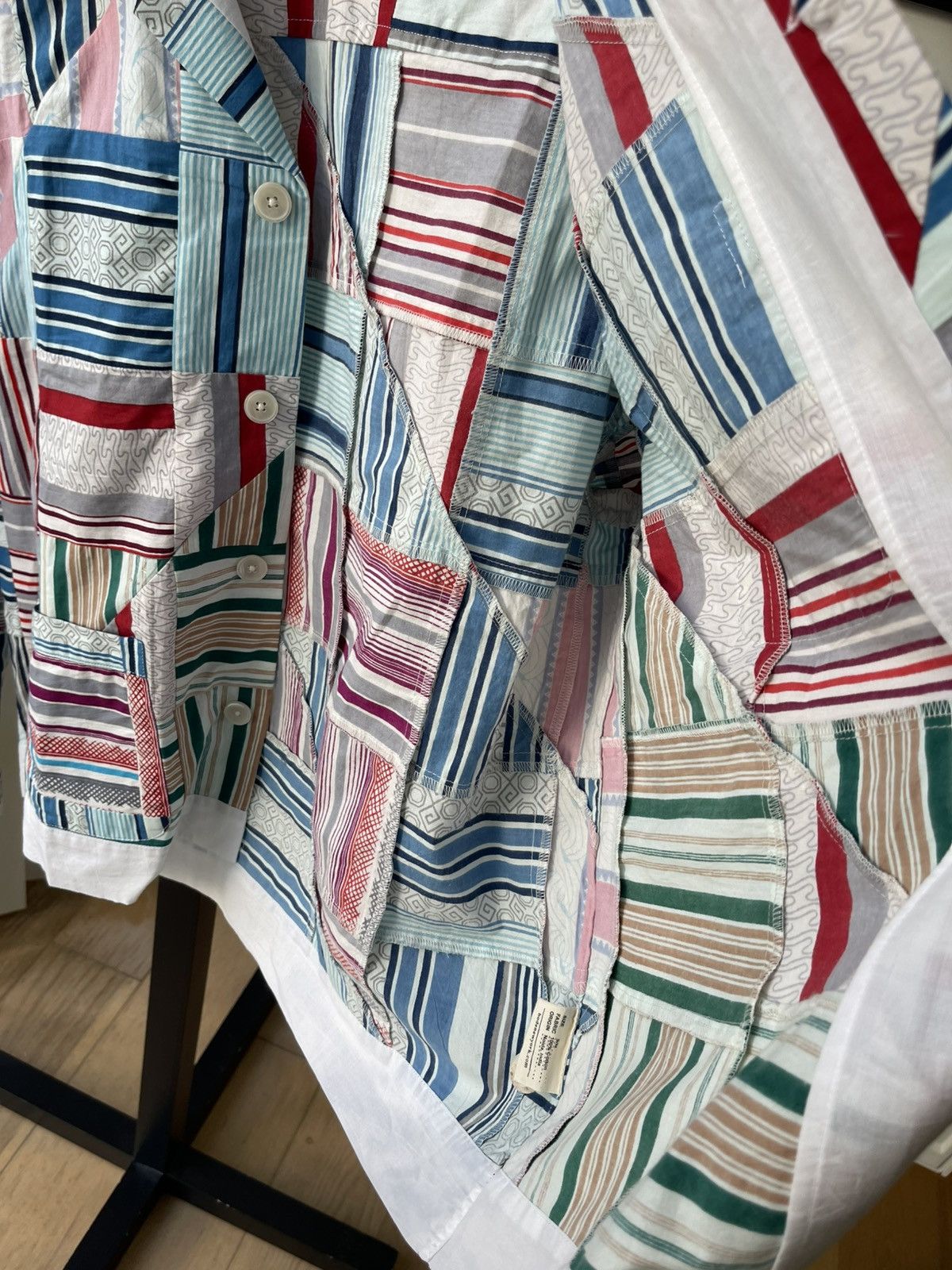 Bode Bode Patchwork Oxford Long Sleeves Shirt Size US S / EU 44-46 / 1 - 20 Thumbnail