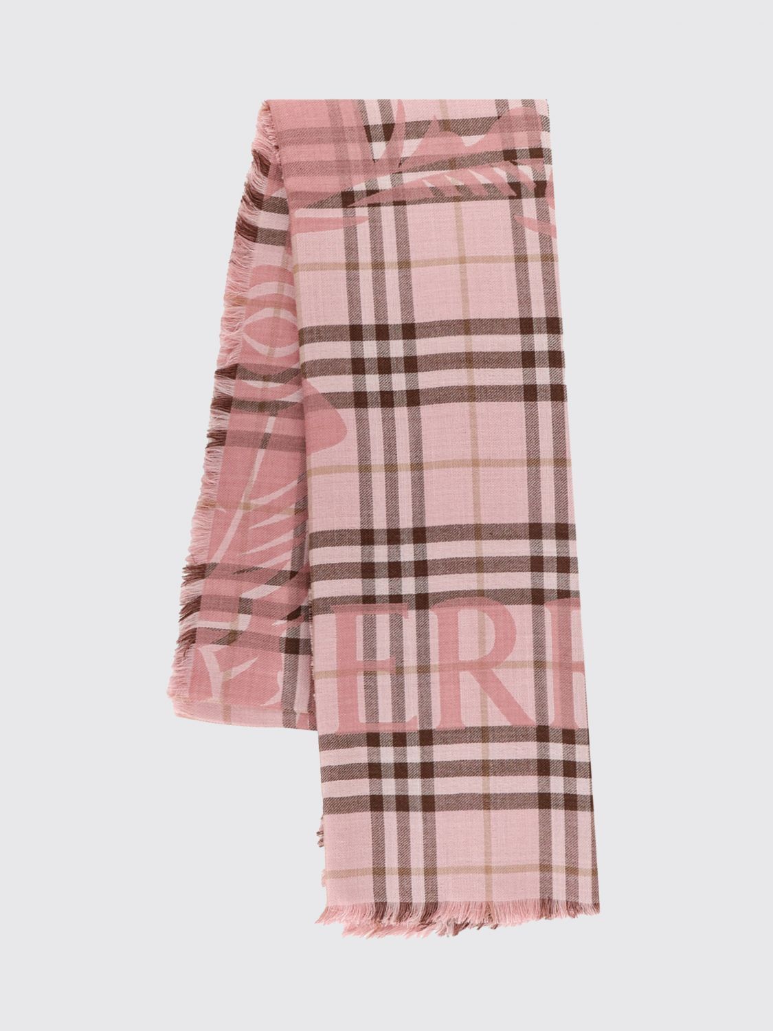 Burberry Burberry Scarf Men Pink Size ONE SIZE - 1 Thumbnail