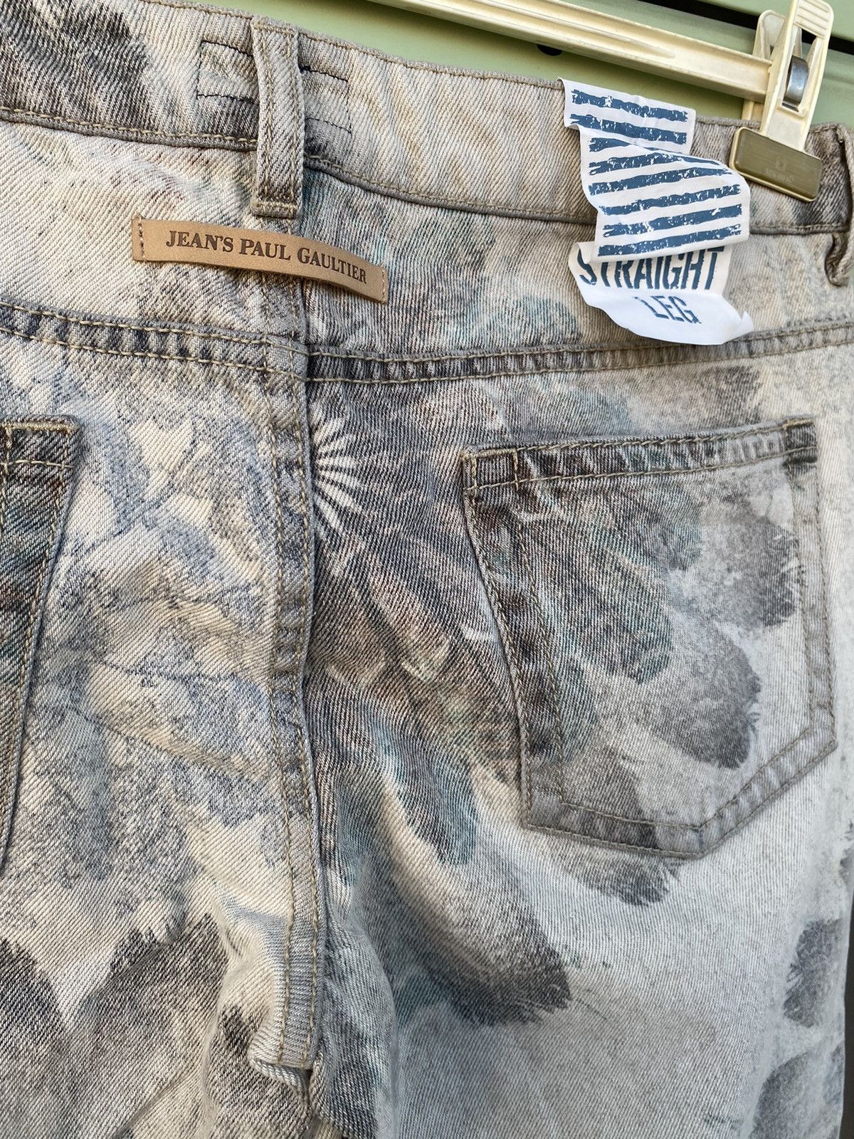 Jean Paul Gaultier Rare Jean Paul Gaultier Insane Printed Denim Pants Size 24" / US 00 / IT 34 - 6 Thumbnail